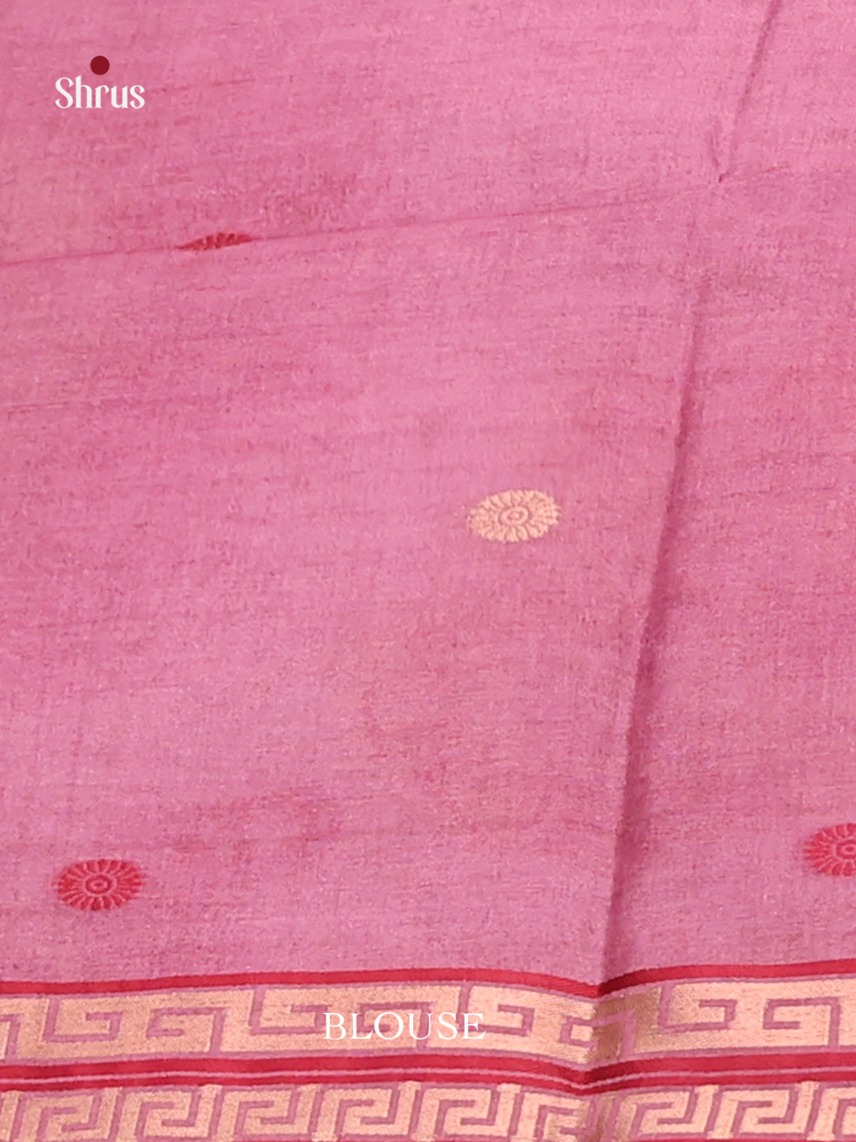 Pink - Semi Tussar Saree