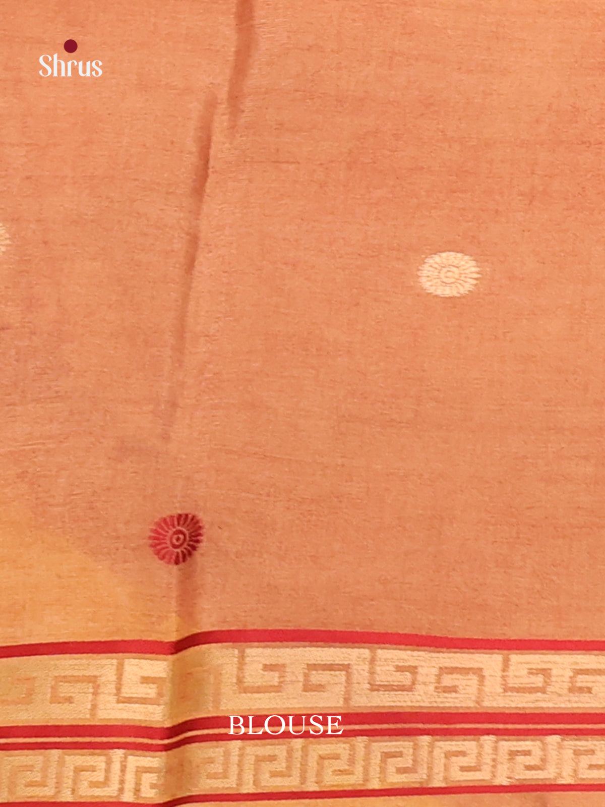 Peach- Semi Tussar Saree