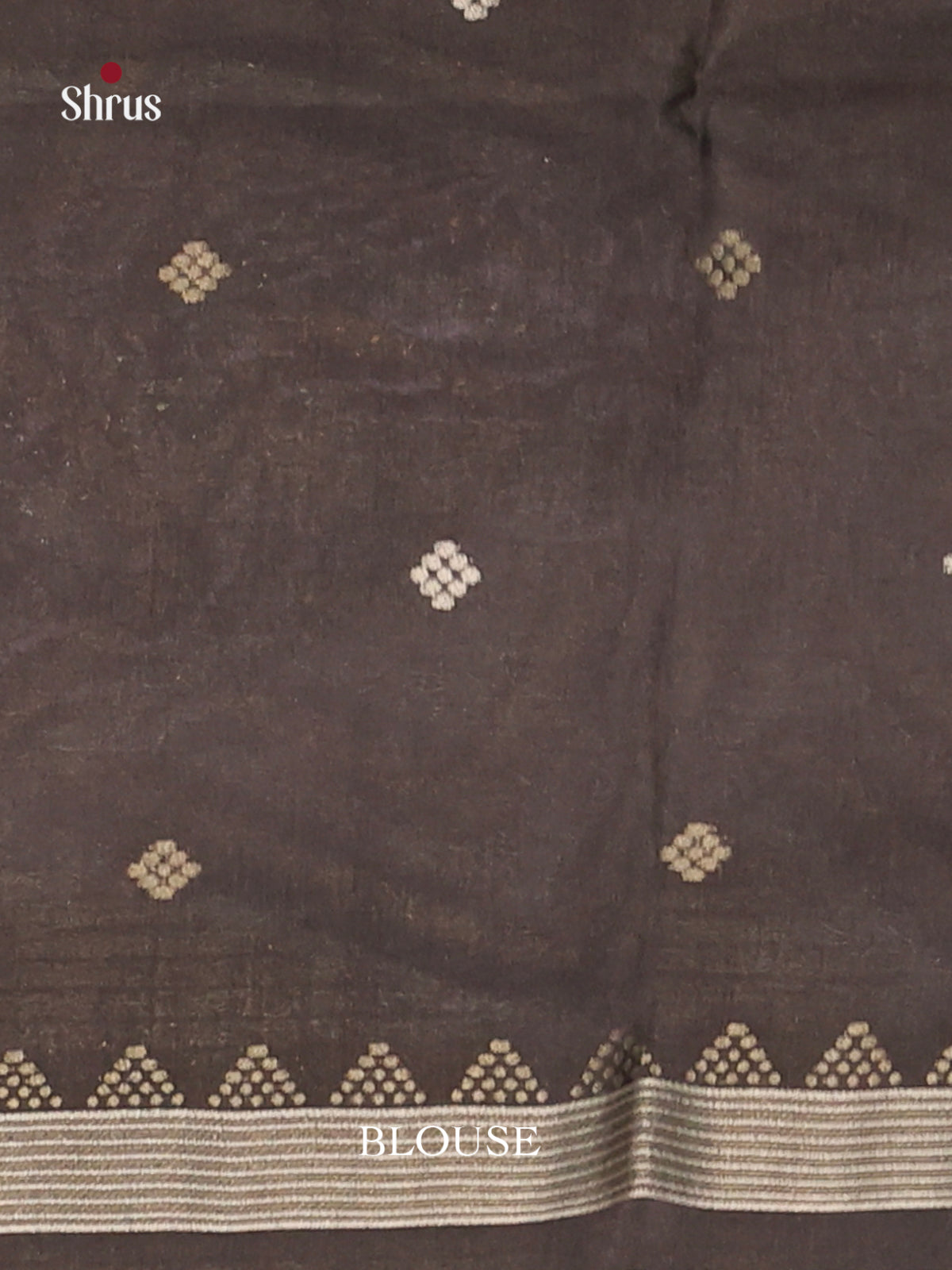 Blue & Black - Semi Tussar Saree