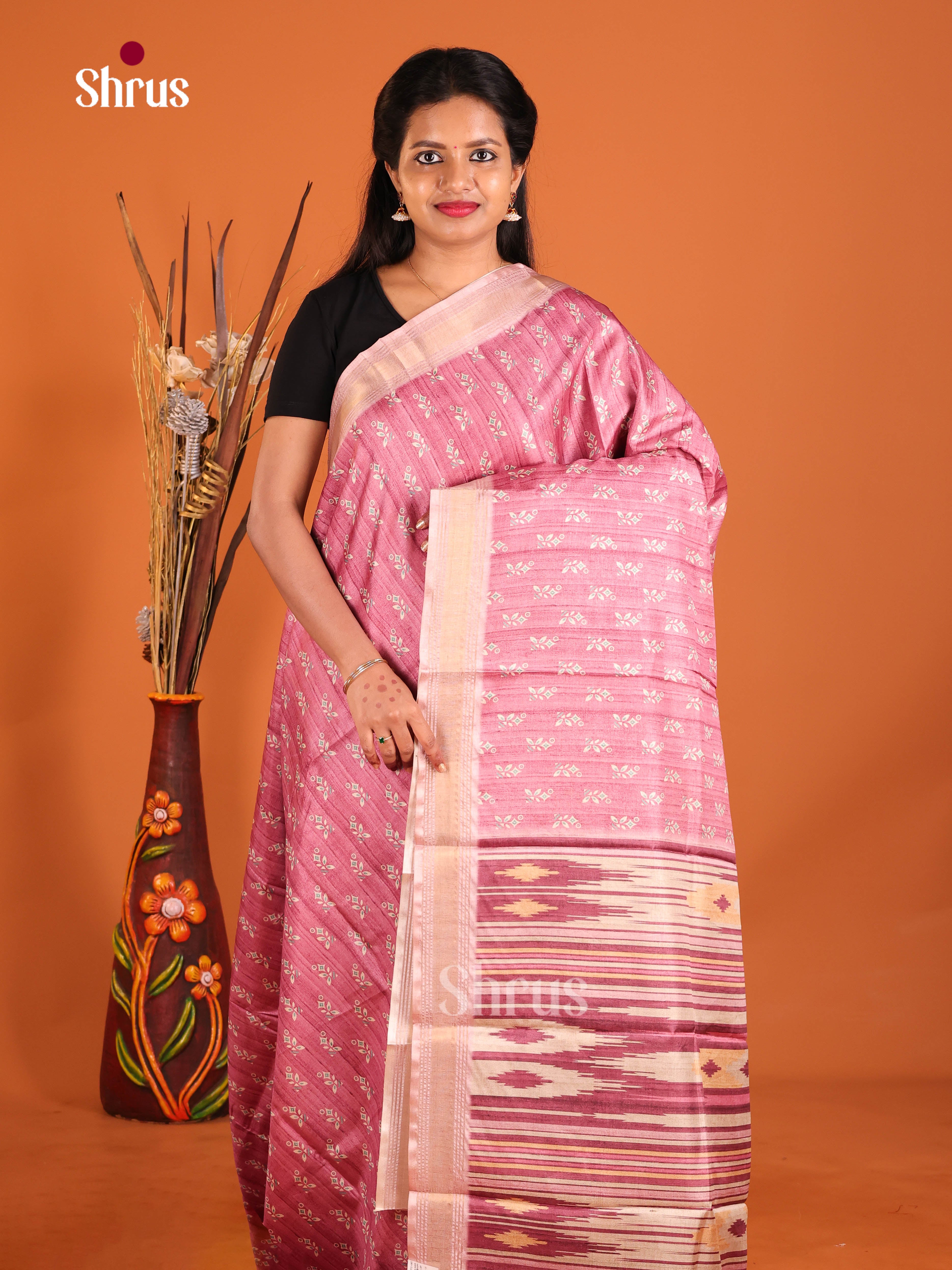 Pink - Art Modal Saree
