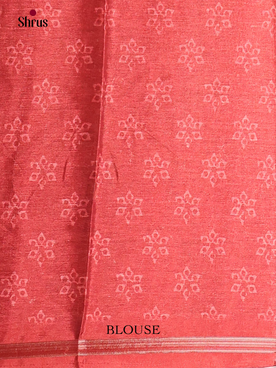 Brown & Maroon - Art Modal Saree