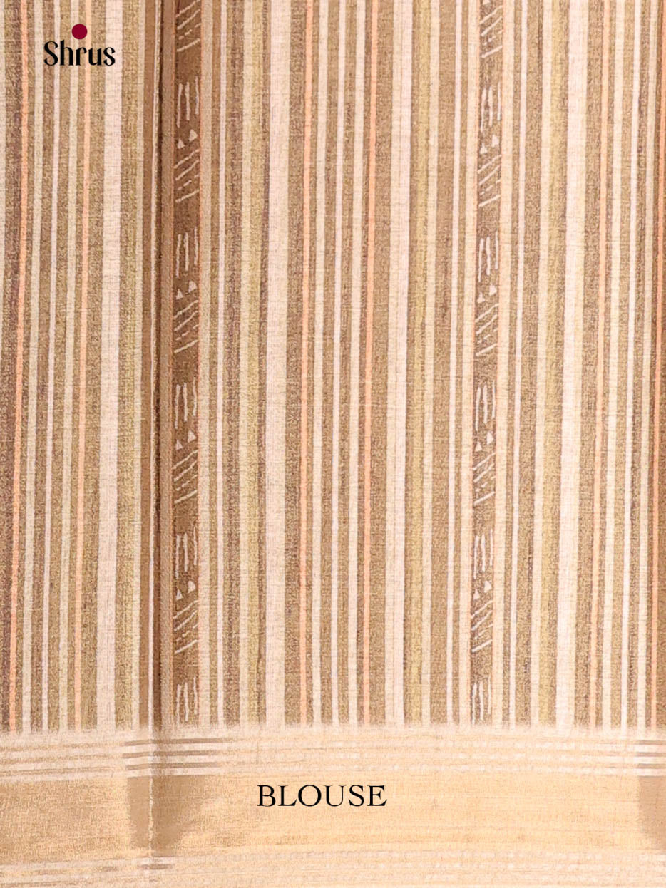 Beige- Art Modal Saree - Shop on Shrus.com