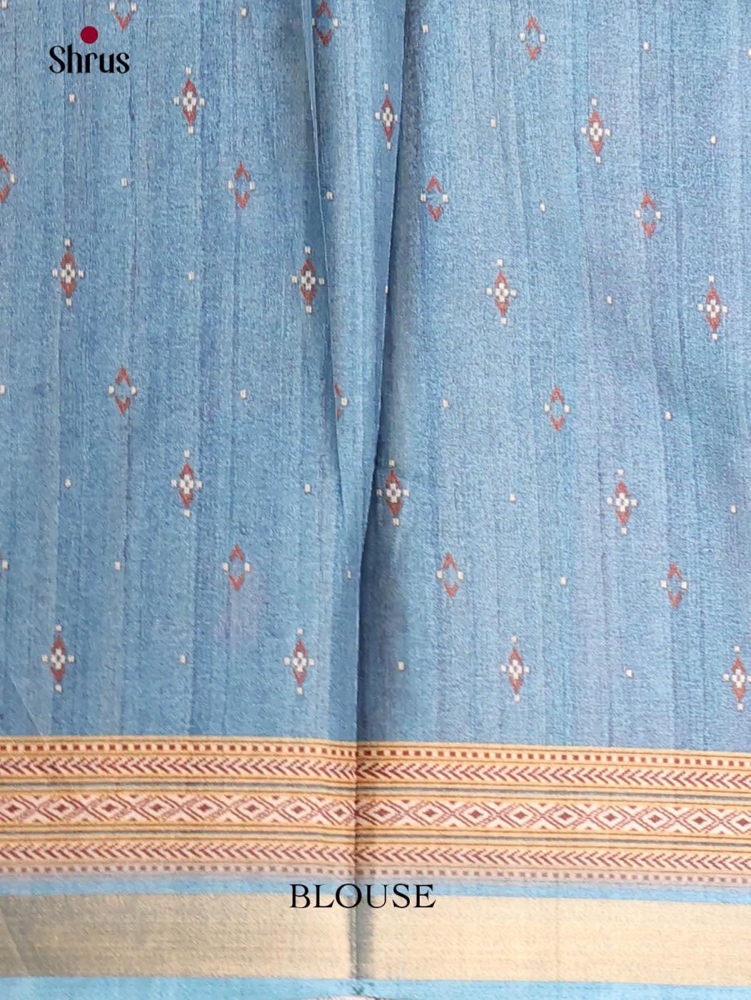 Red & Blue - Art Modal Saree - Shop on Shrus.com