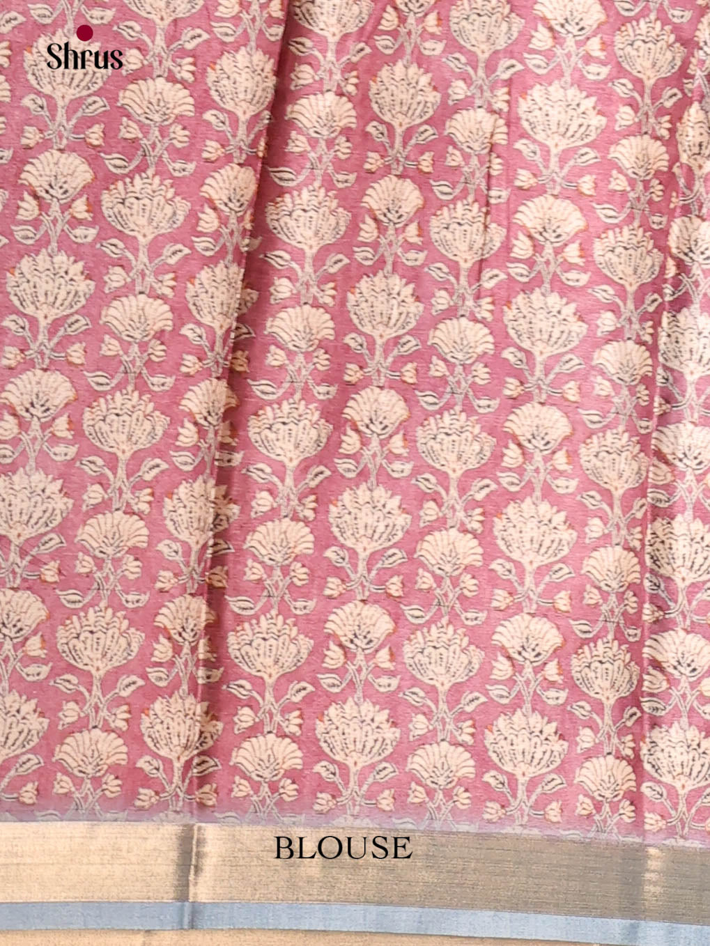 Pink & Blue - Art Modal Saree - Shop on Shrus.com
