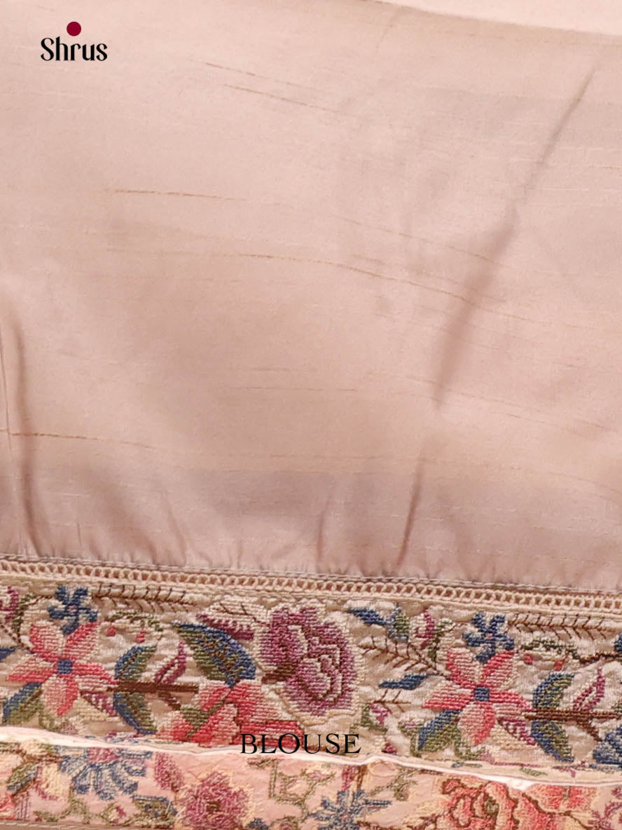 Grey- Semi Dupion Saree