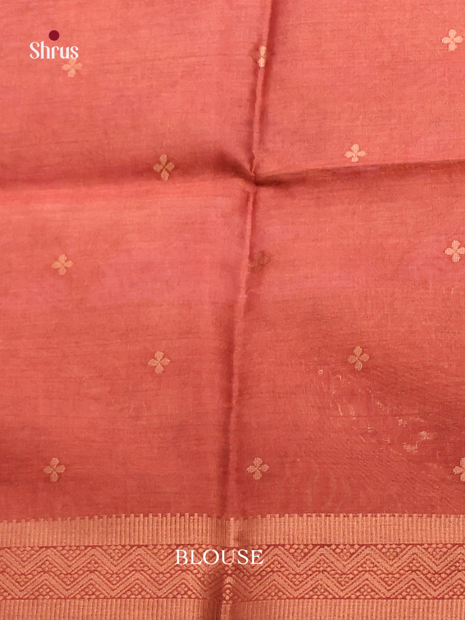 Mauve & Brick - Semi Tussar Saree