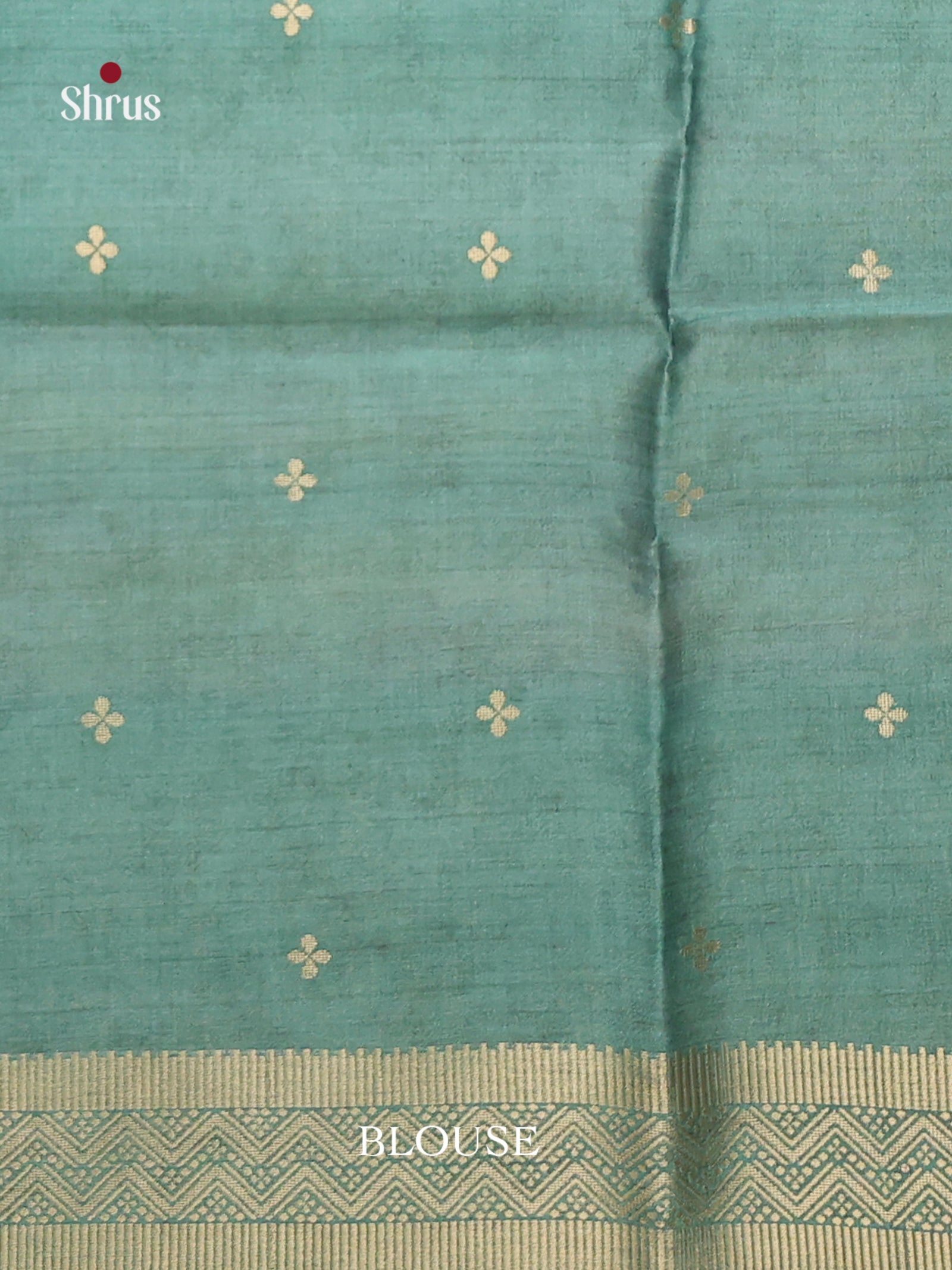 Mauve & Green - Semi Tussar Saree