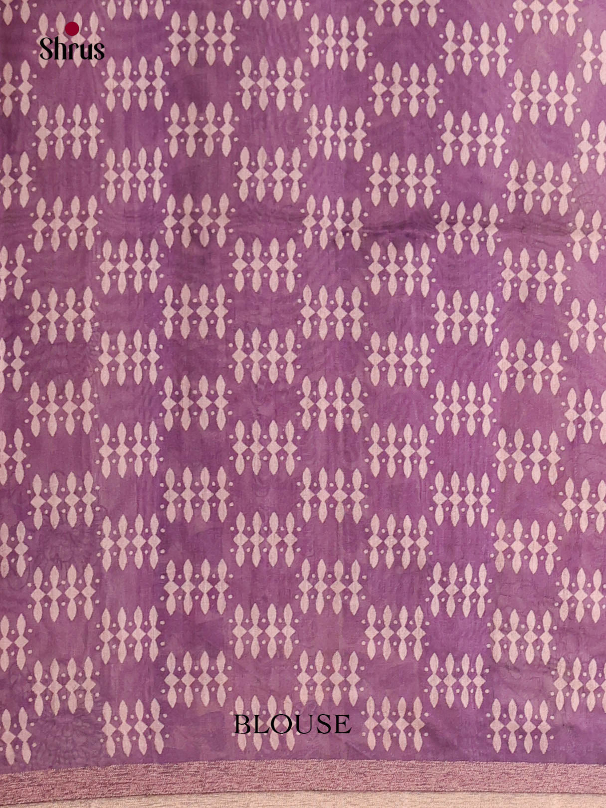 Mild Lavender & Purple - Semi Chanderi Saree