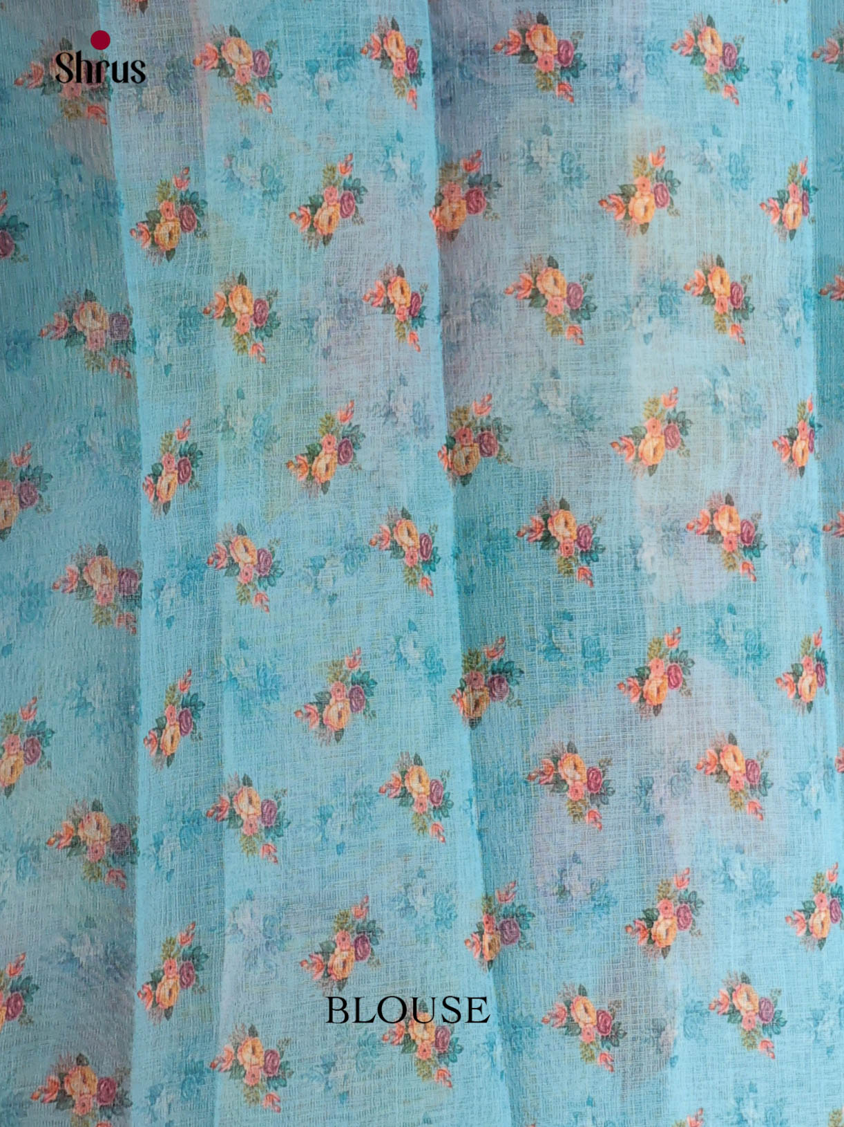 Pastel Blue- Linen Cotton Saree