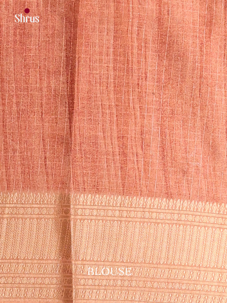 Green & Cream - Semi Dola silk Saree