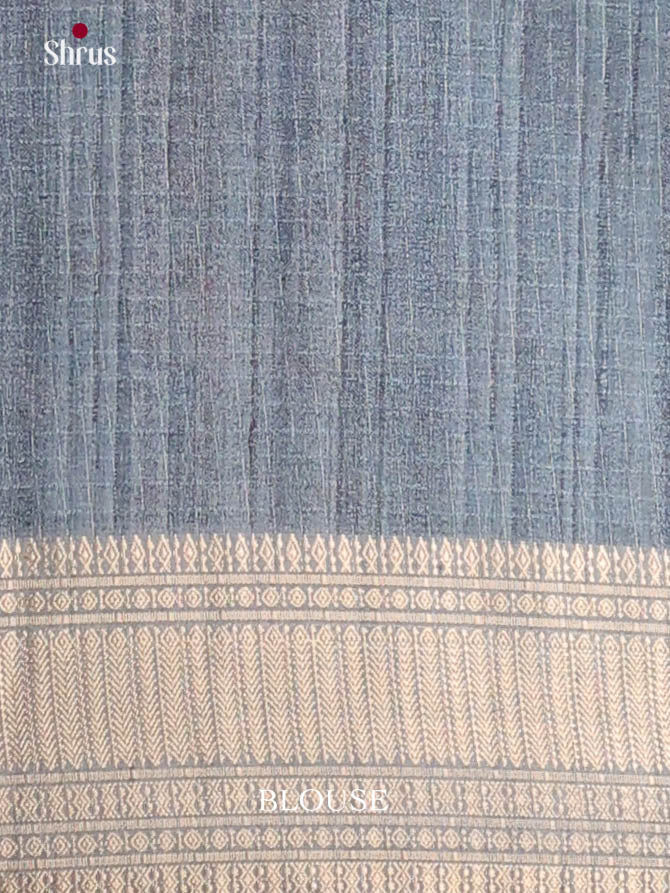 Pink & Blue- Semi Dola silk Saree