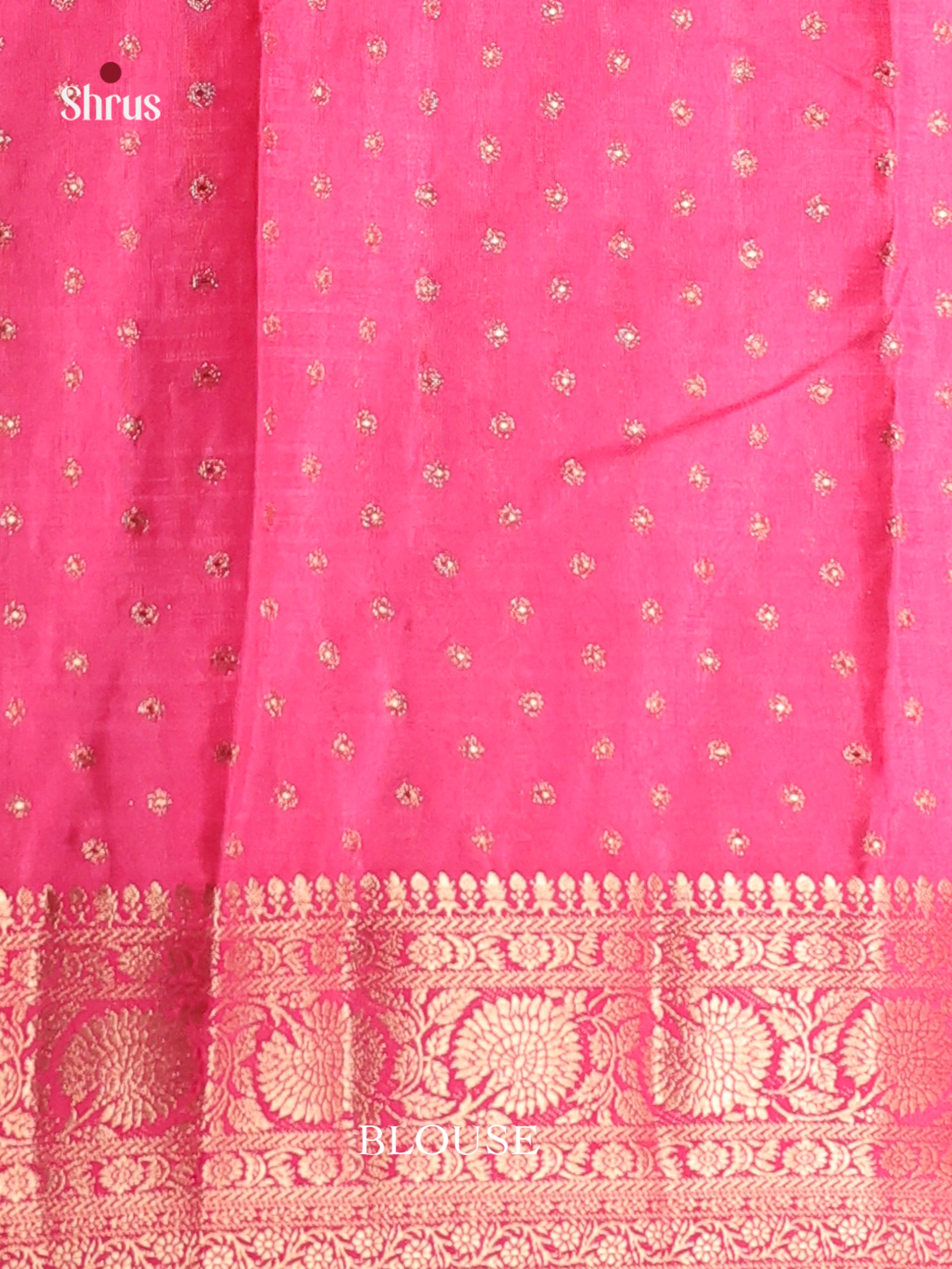 Pink- Semi Rawsilk Saree