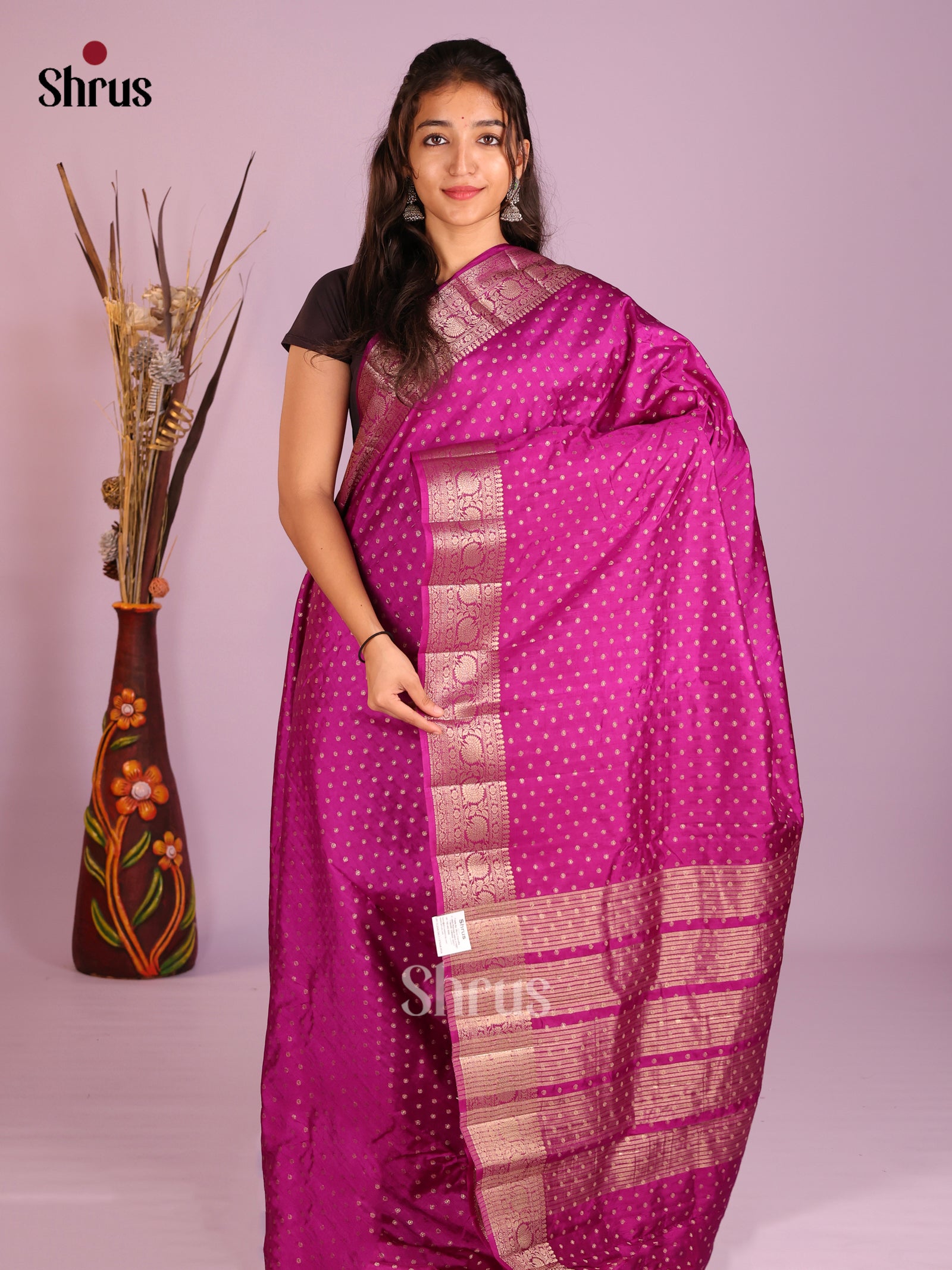 DIS09475 - Semi Rawsilk Saree