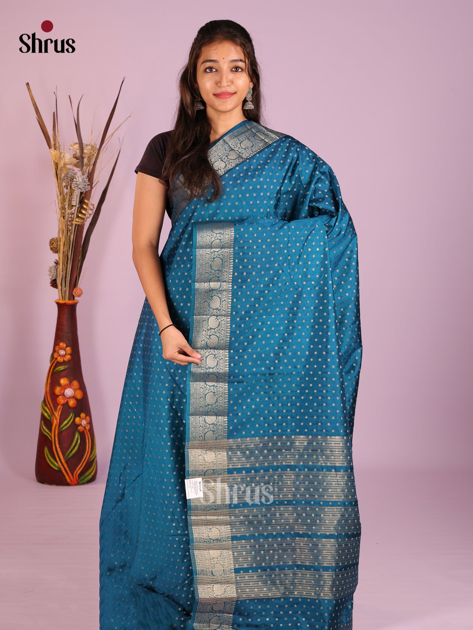 DIS09477 - Semi Rawsilk Saree