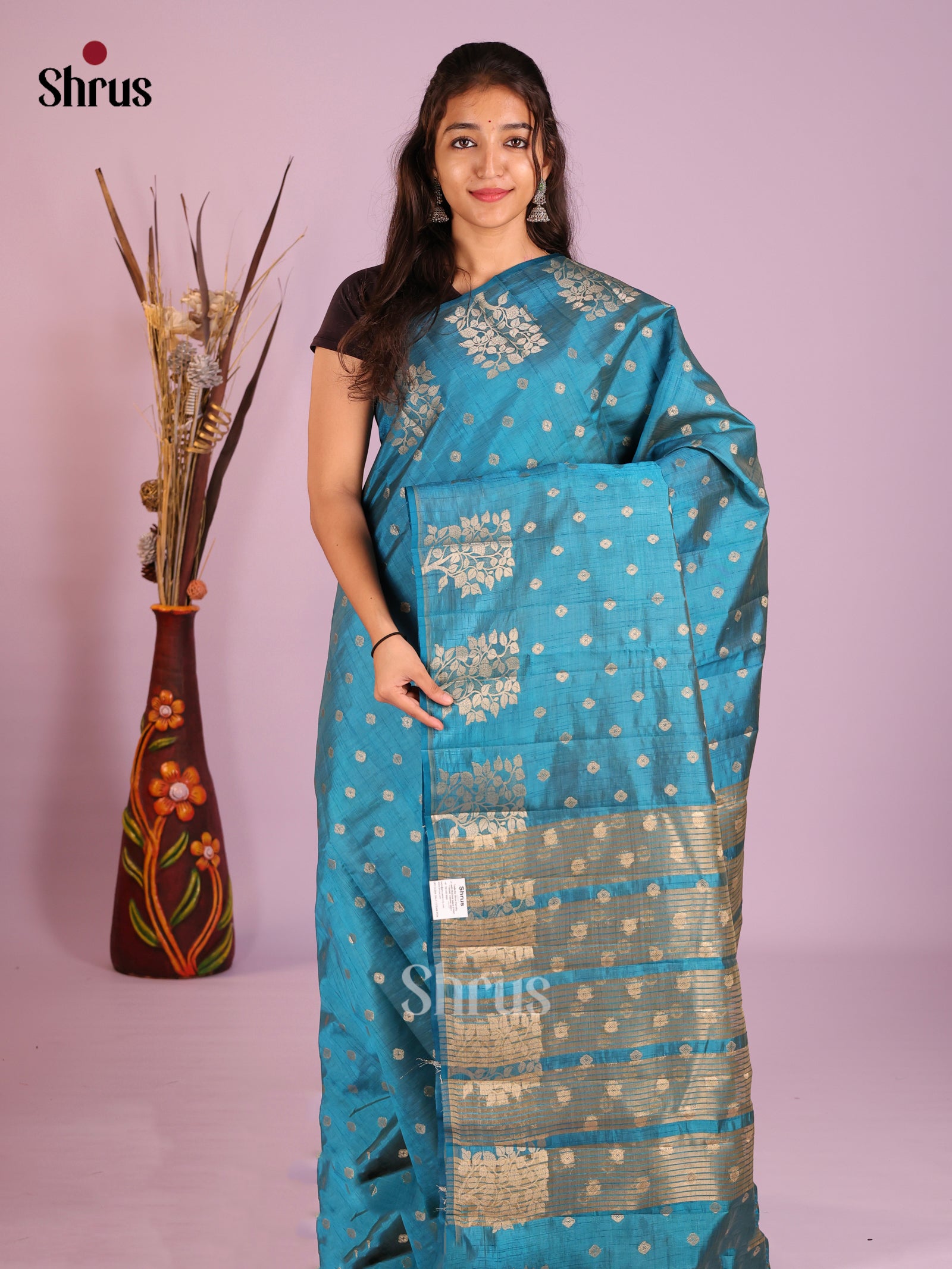 DIS09496 - Semi Rawsilk Saree