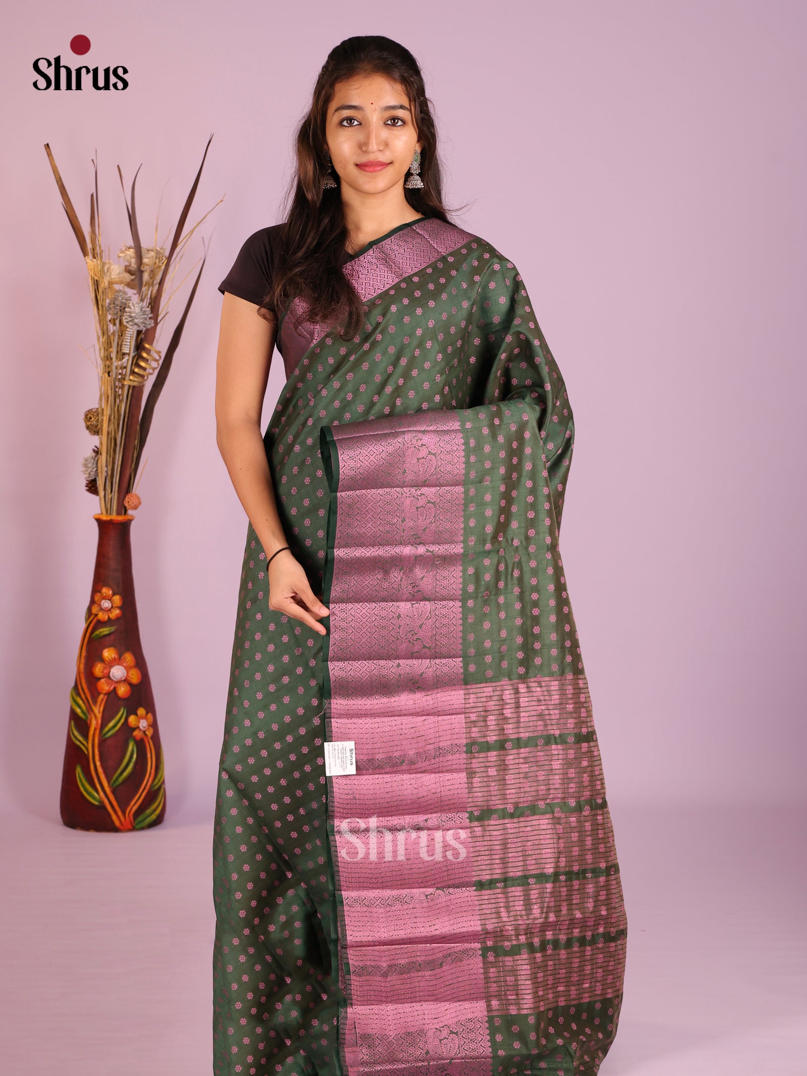 DIS09531 - Semi Rawsilk Saree