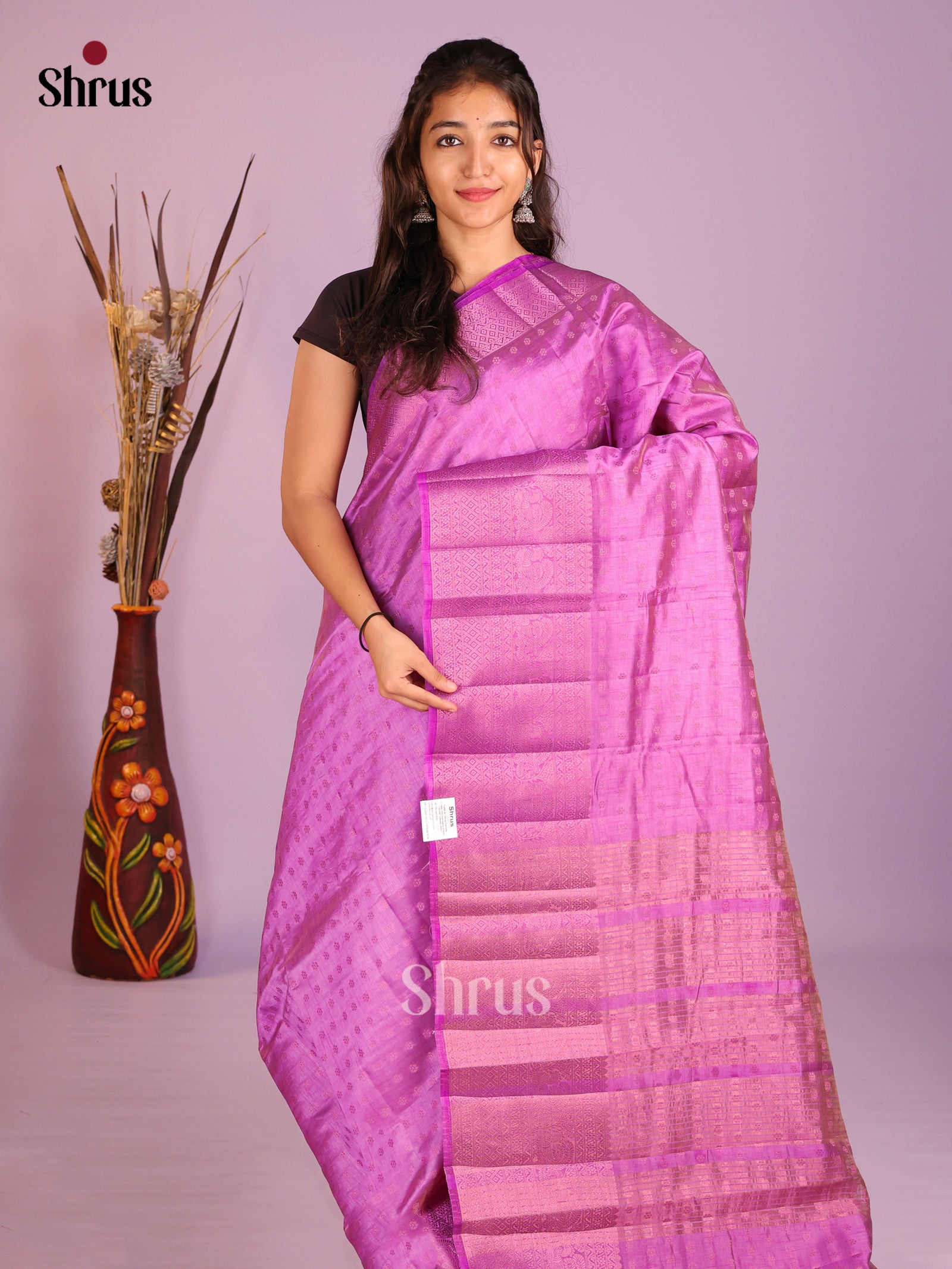 DIS09537 - Semi Rawsilk Saree