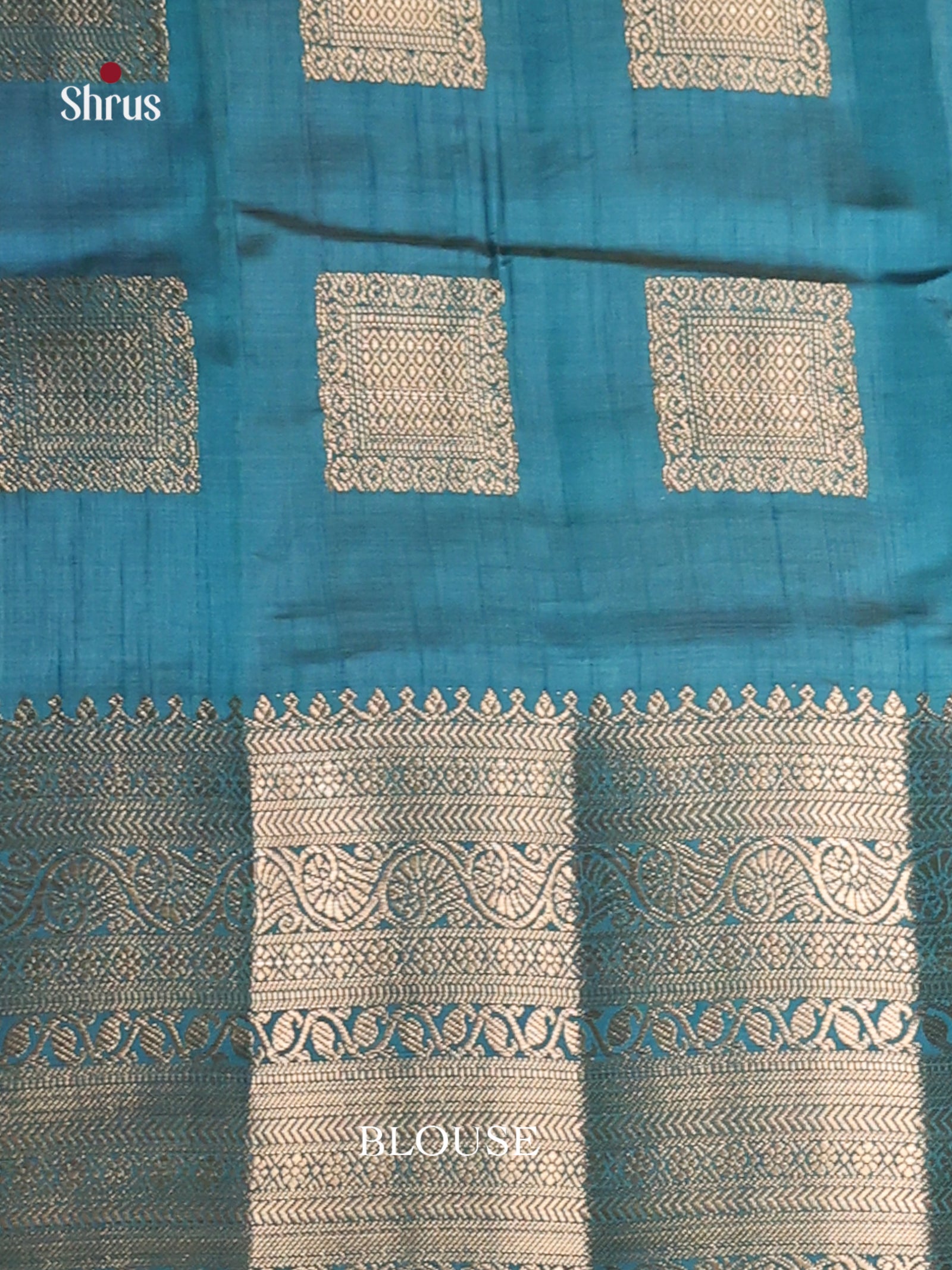 Blue - Semi Rawsilk Saree