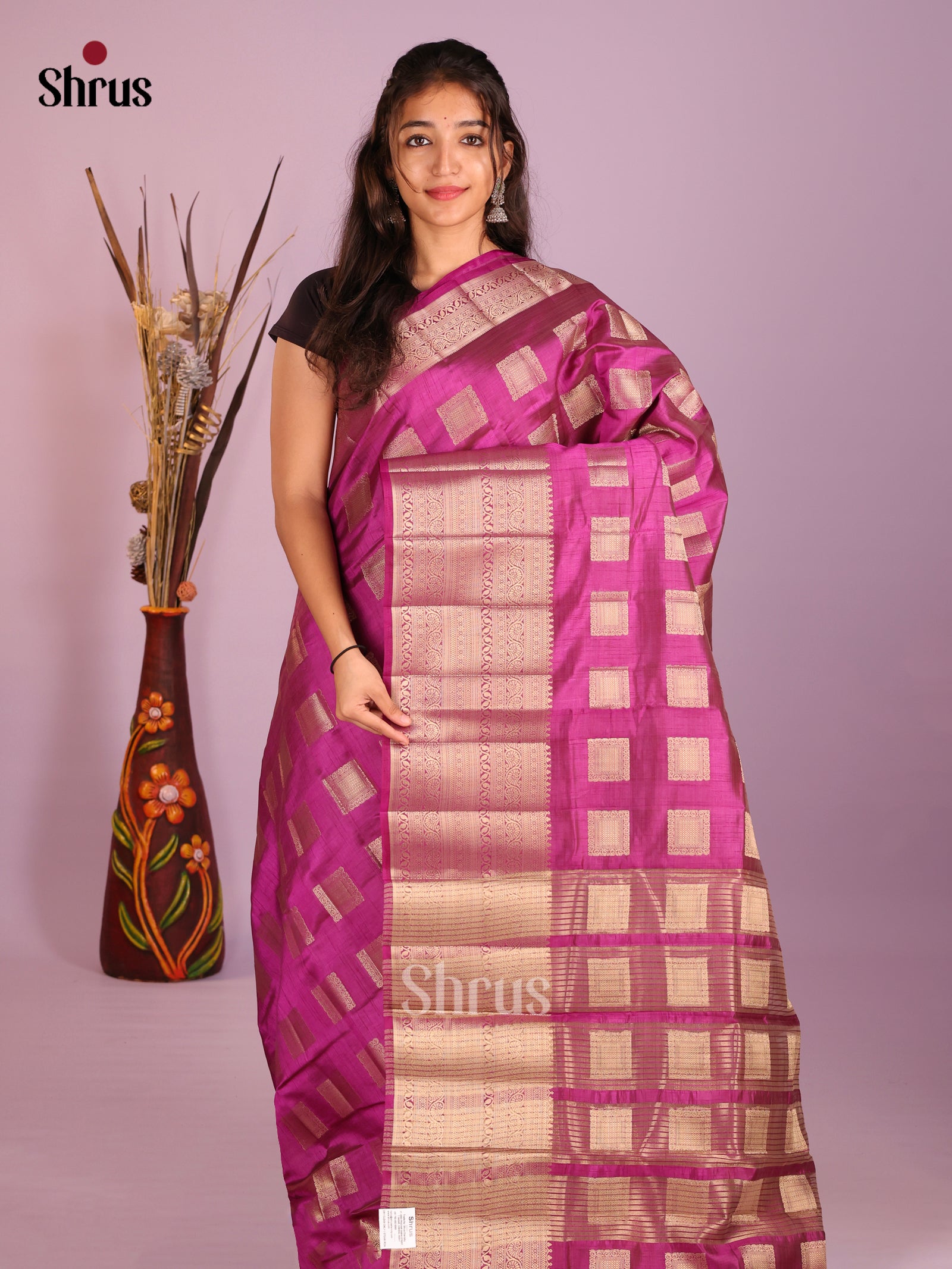 DIS09547 - Semi Rawsilk Saree