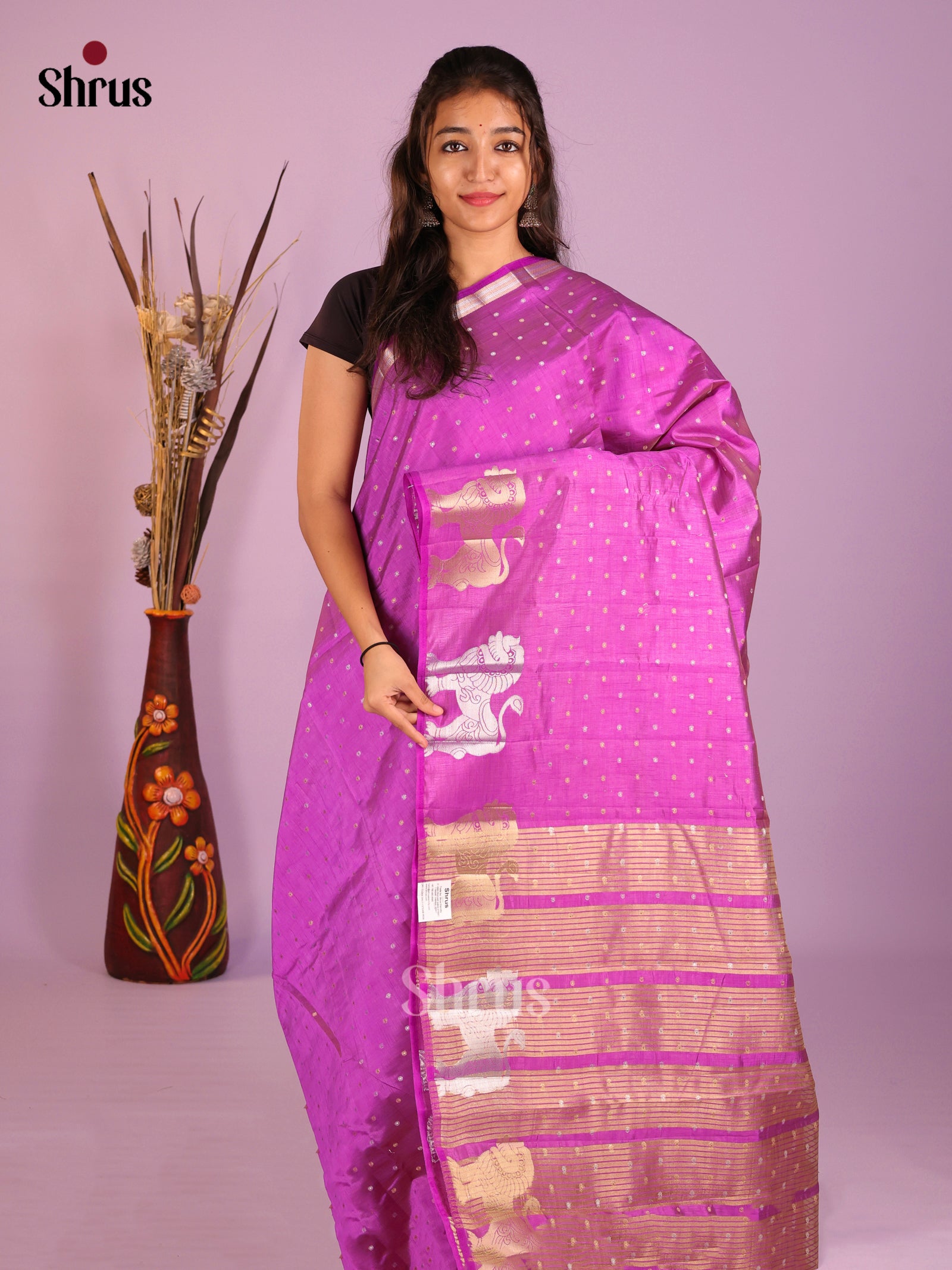 dis09556 - Semi Rawsilk Saree