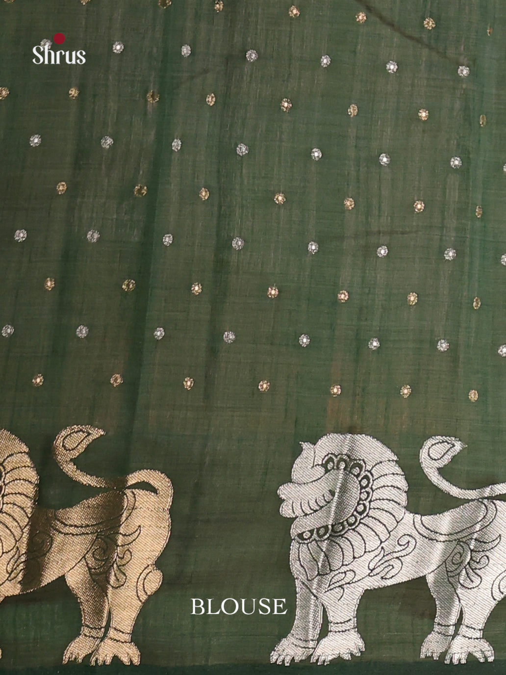 Green- Semi Rawsilk Saree