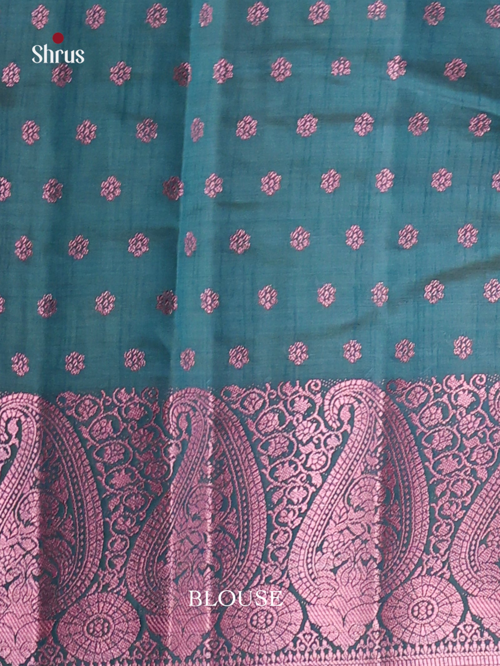 Blue - Semi Rawsilk Saree