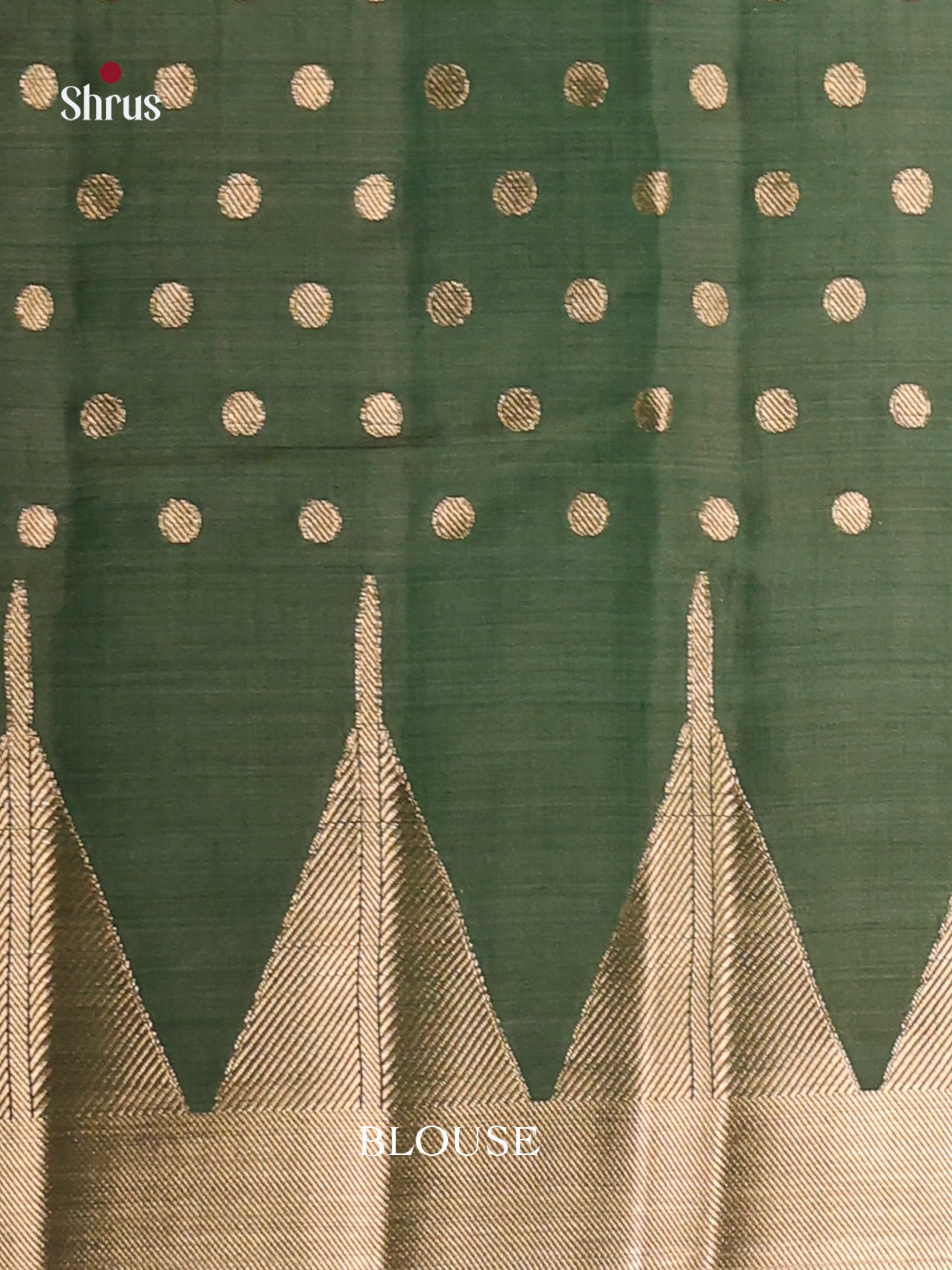 Green - Semi Rawsilk Saree