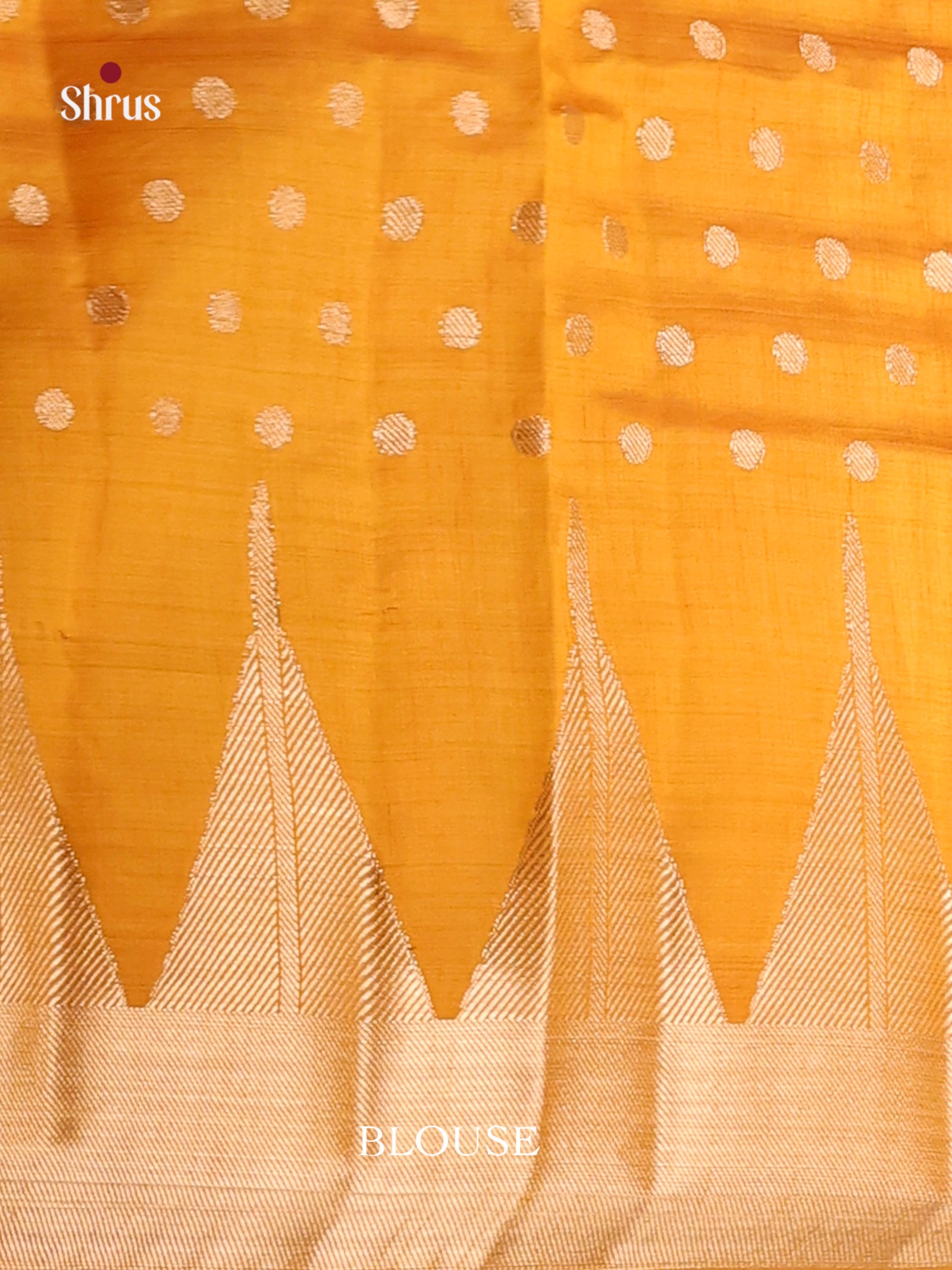 Mustard - Semi Rawsilk Saree