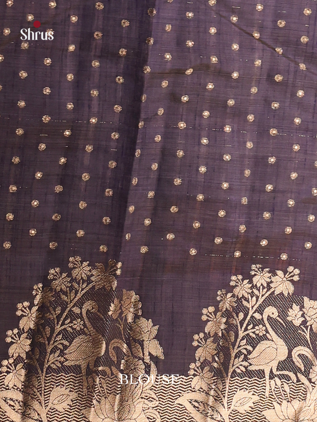 Blue - Semi Rawsilk Saree