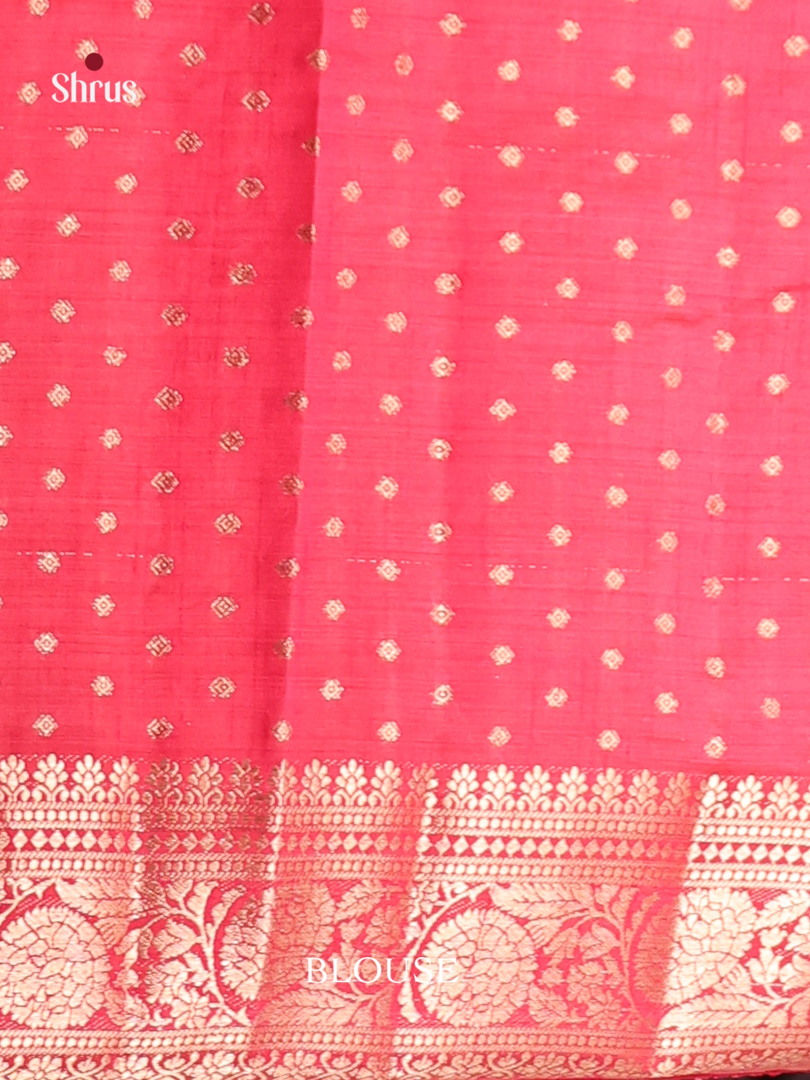 Pink- Semi Rawsilk Saree