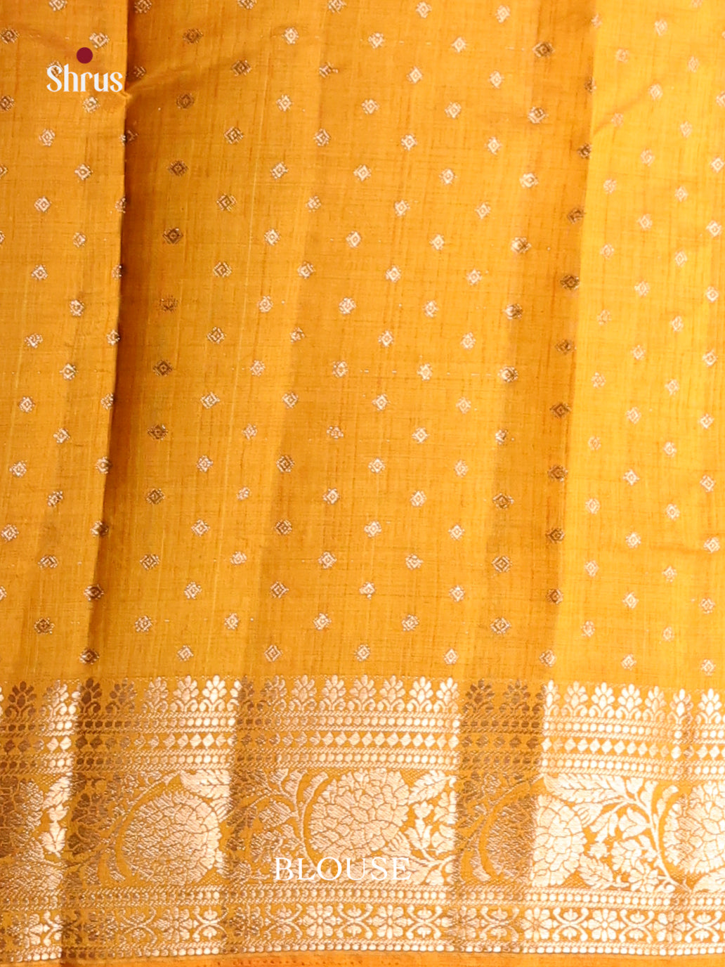 Mustard - Semi Rawsilk Saree