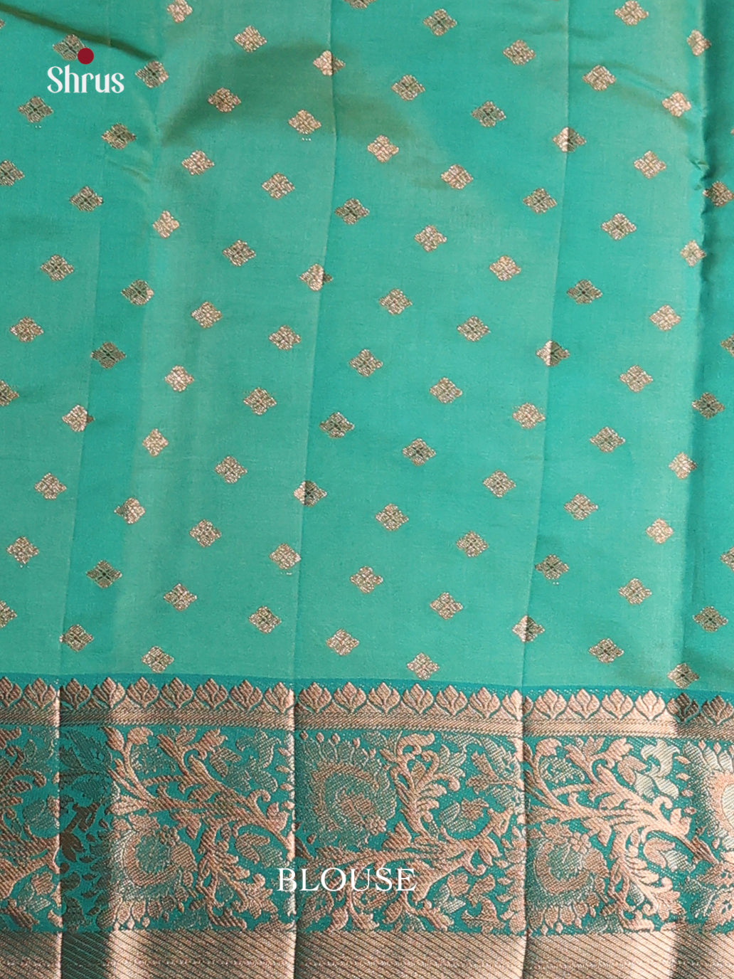 Teal Green - Semi Rawsilk Saree