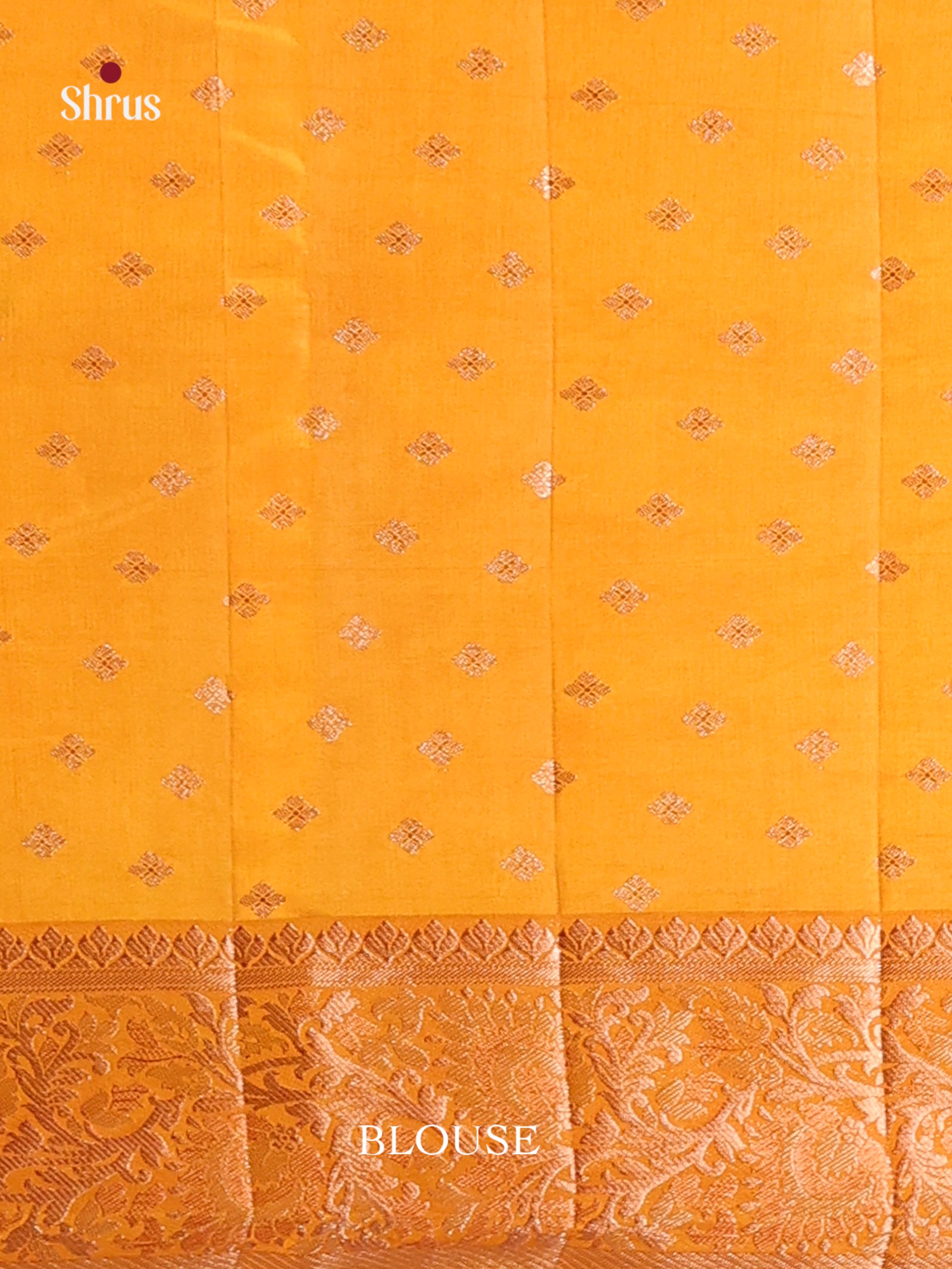 Mustard - Semi Rawsilk Saree