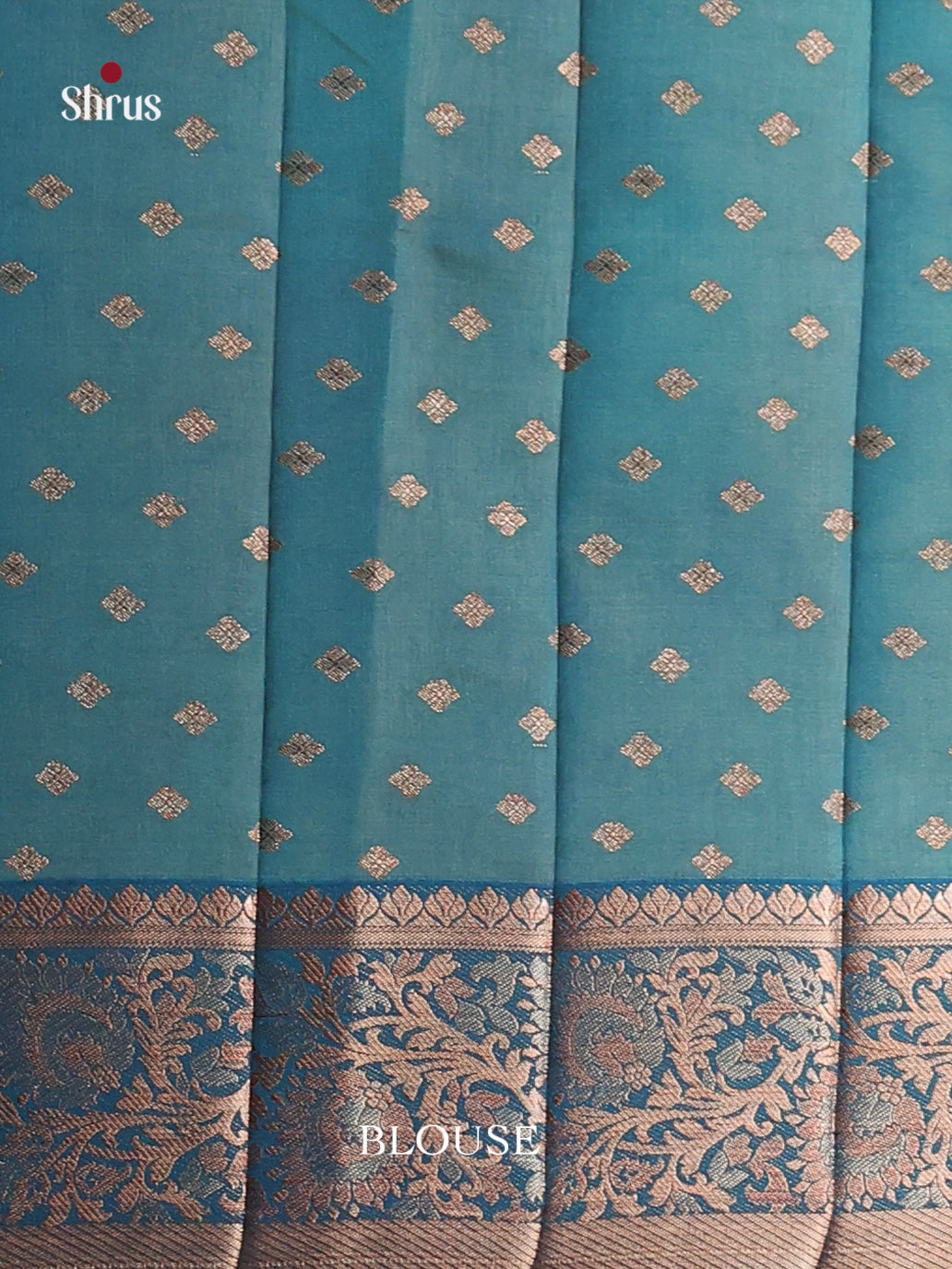 Blue - Semi Rawsilk Saree