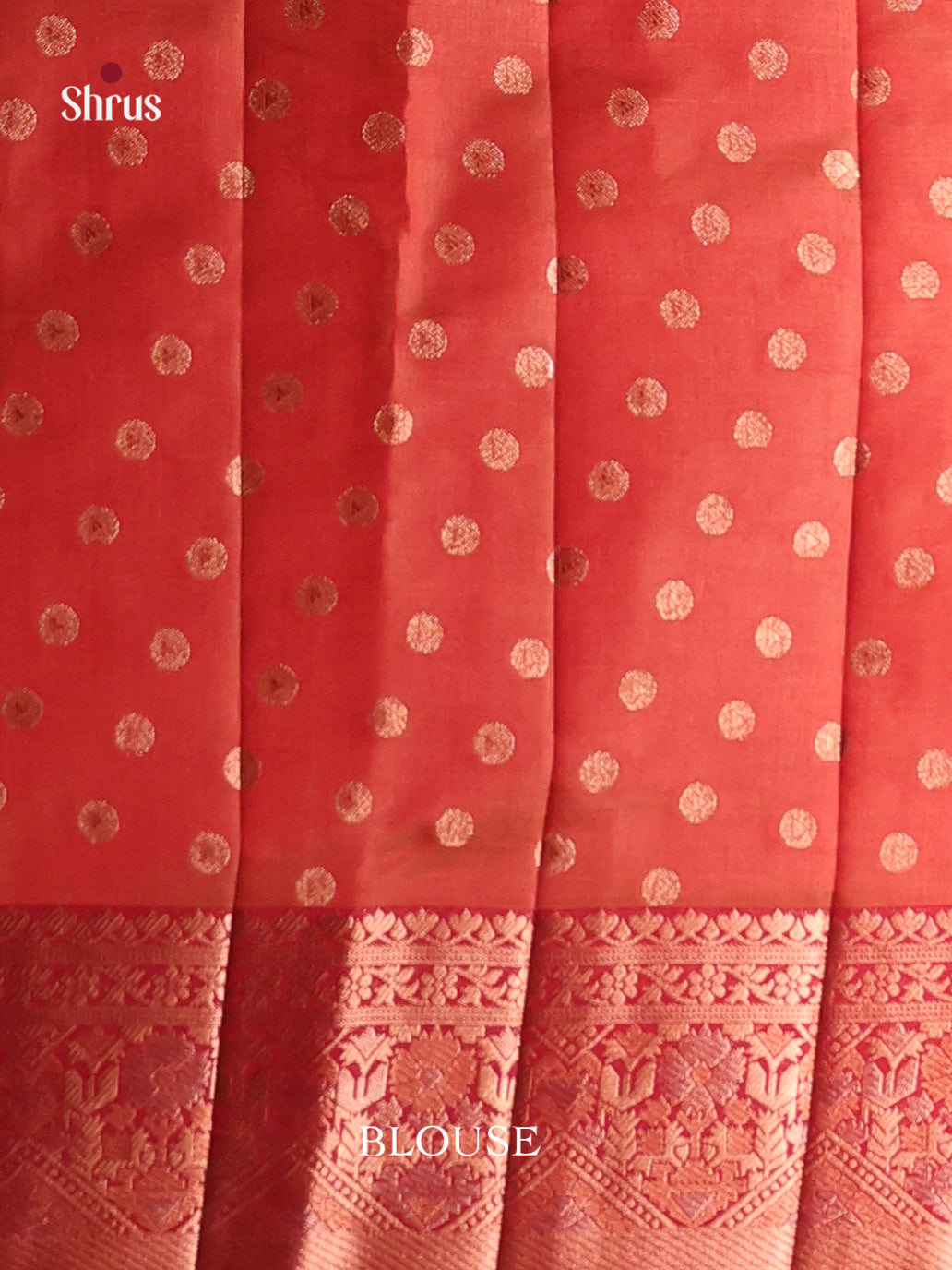 Red - Semi Rawsilk Saree