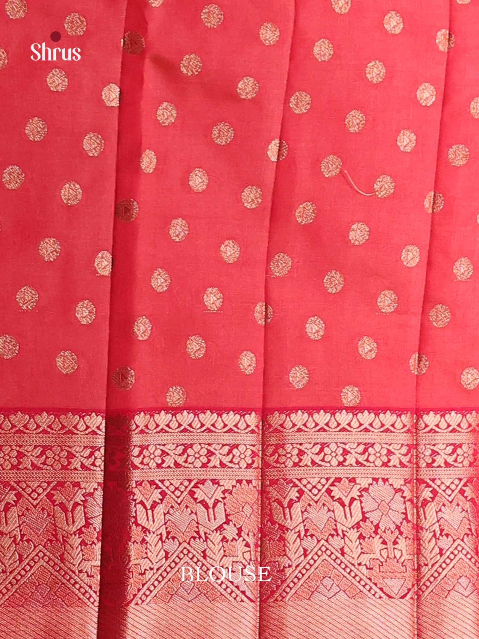 Red - Semi Rawsilk Saree