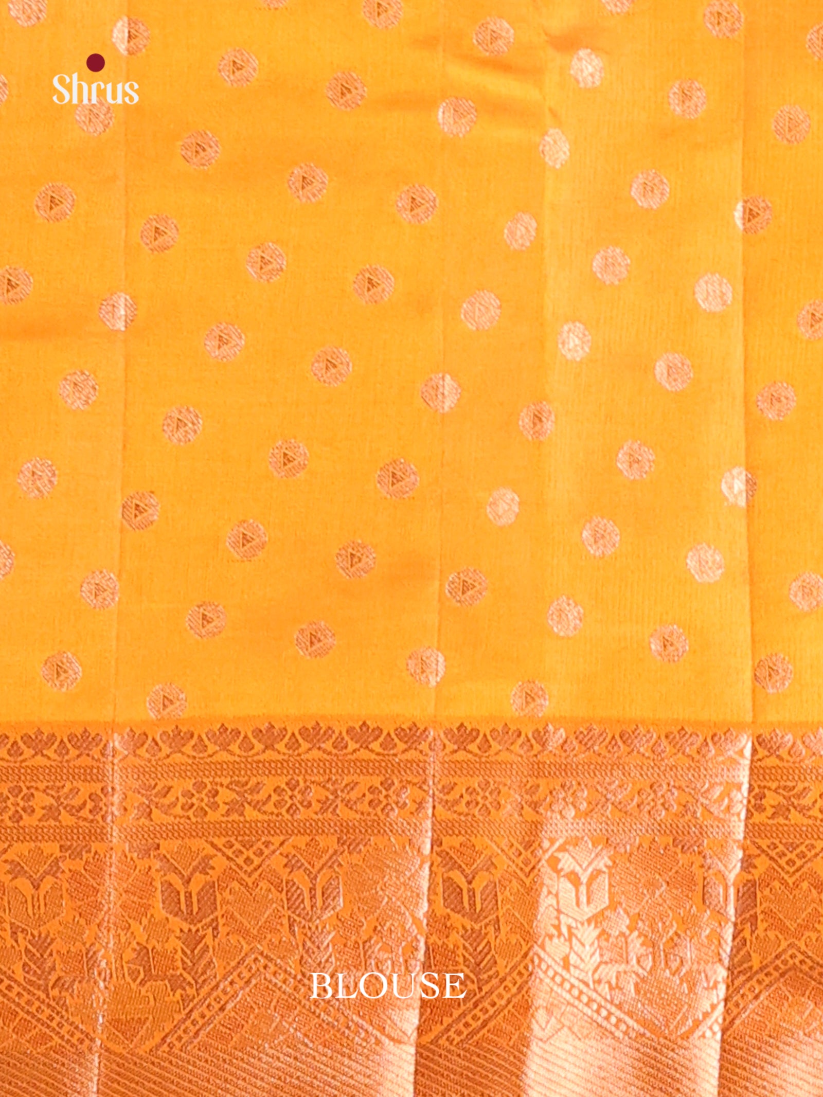 Mustard - Semi Rawsilk Saree
