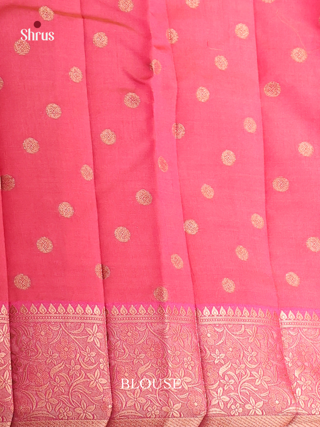 Pink - Semi Rawsilk Saree