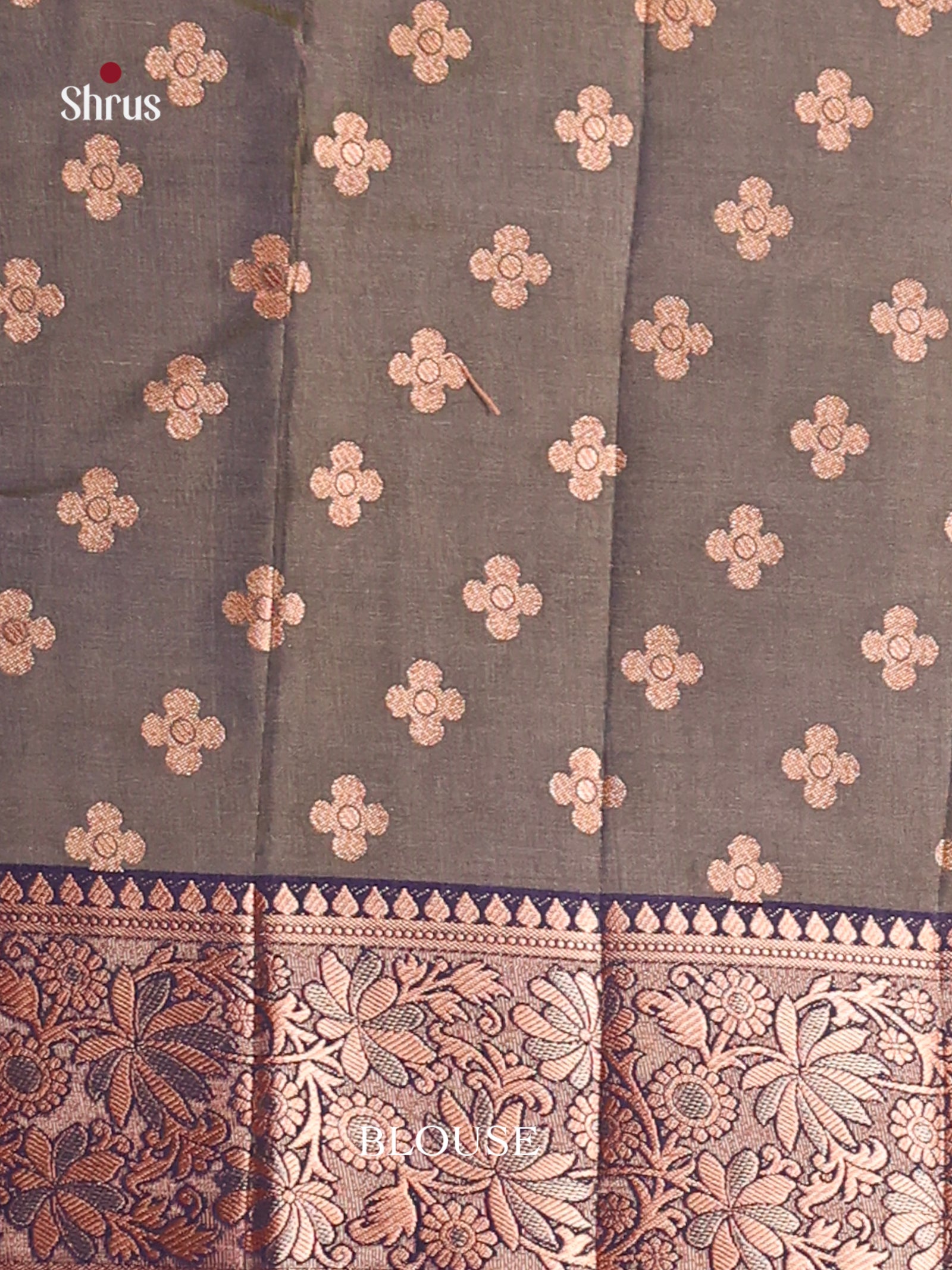 Blue - Semi Rawsilk Saree