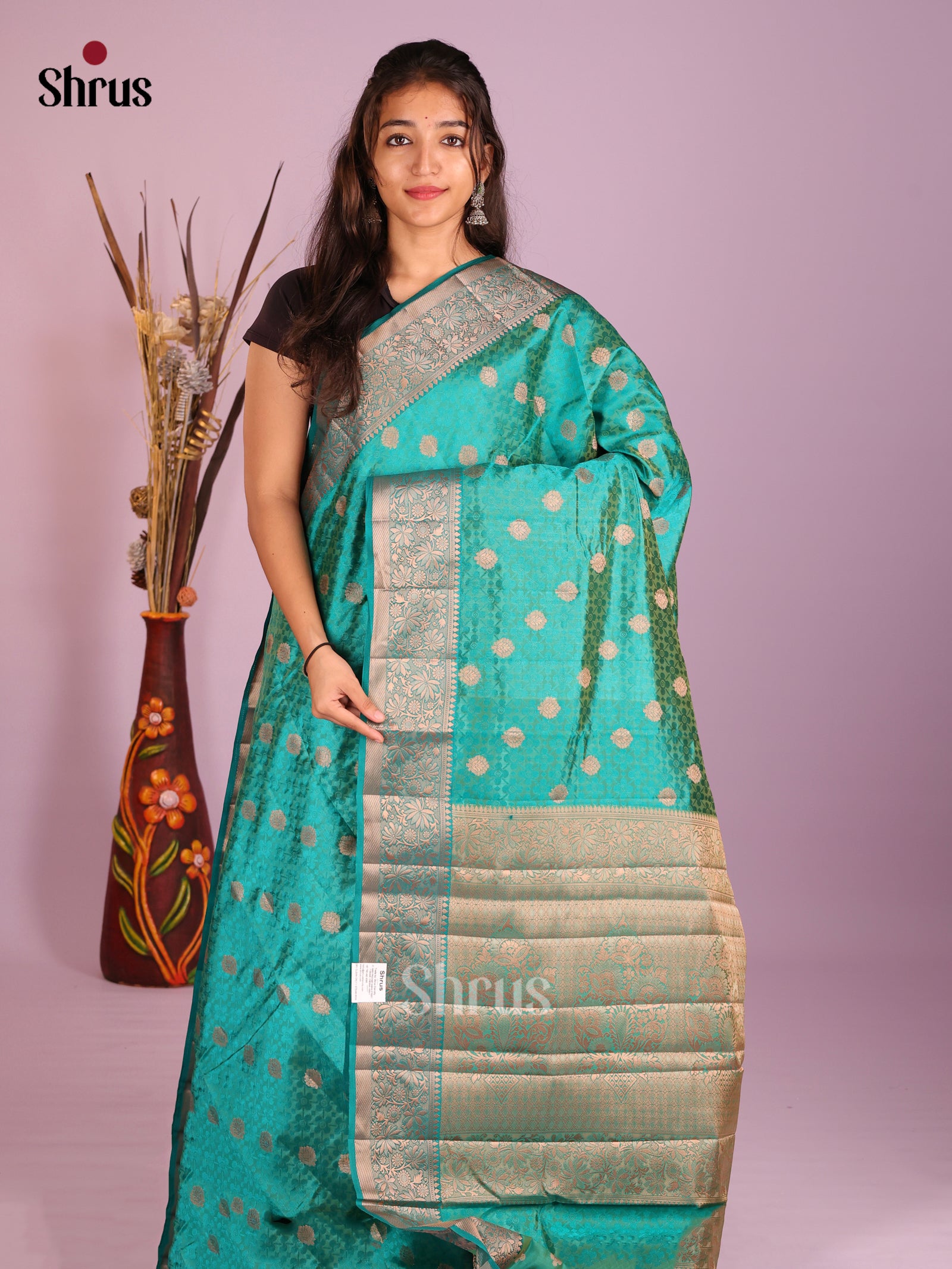 DIS09745 - Semi Rawsilk Saree