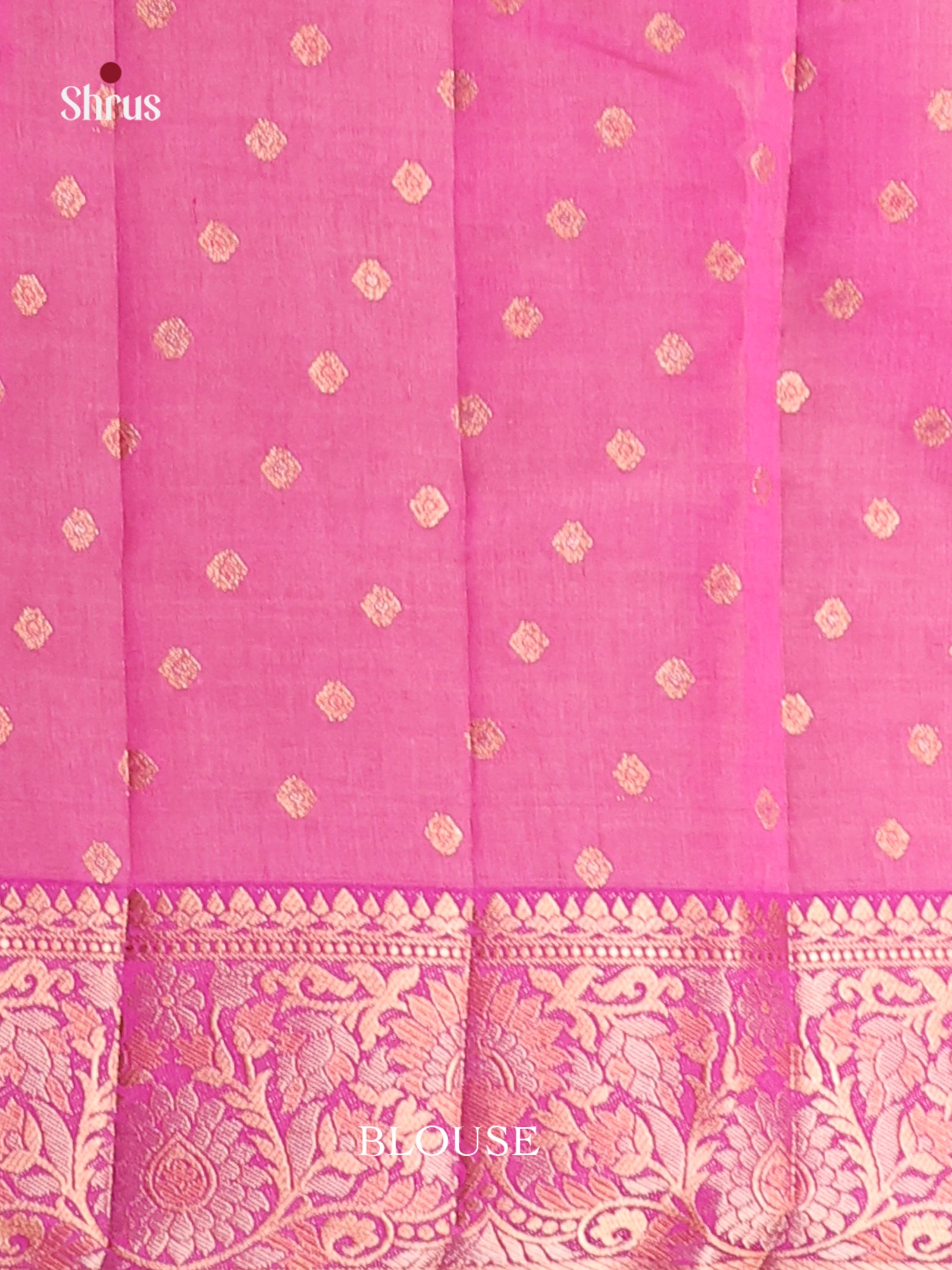 Pink- Semi Rawsilk Saree
