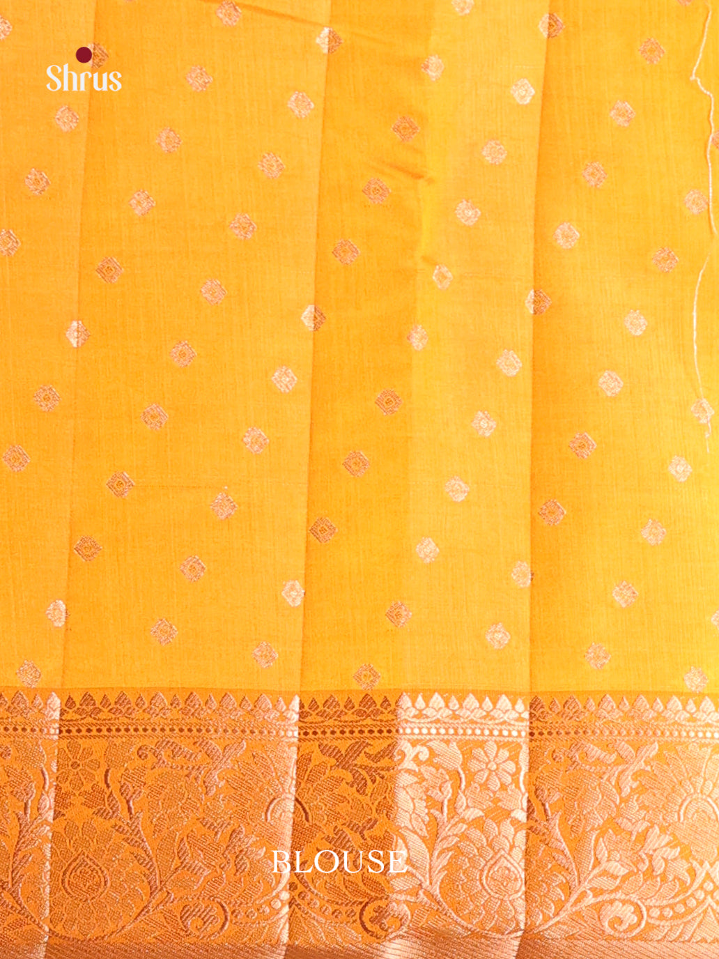 Mustard - Semi Rawsilk Saree