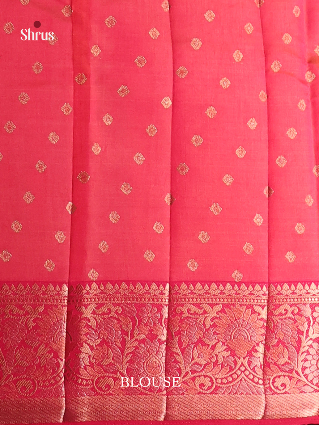 Pink - Semi Rawsilk Saree