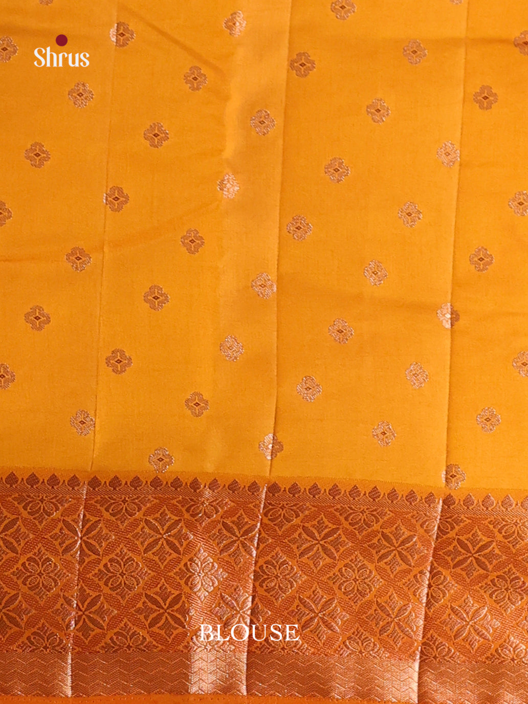 Mustard - Semi Rawsilk Saree
