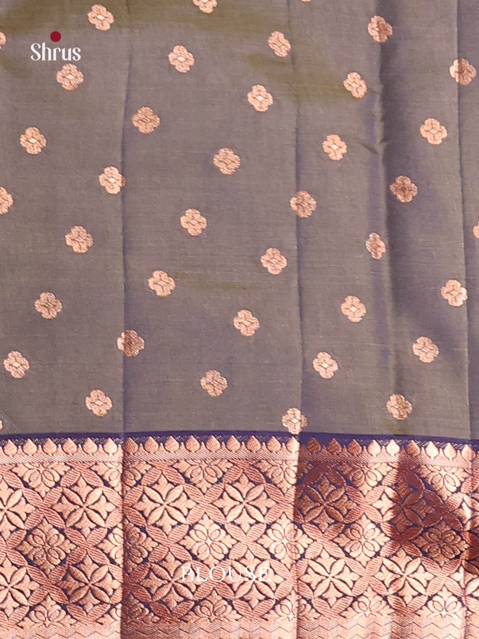 Blue - Semi Rawsilk Saree