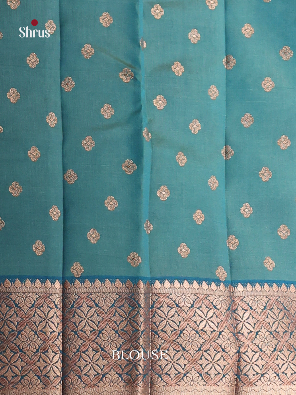 Blue - Semi Rawsilk Saree