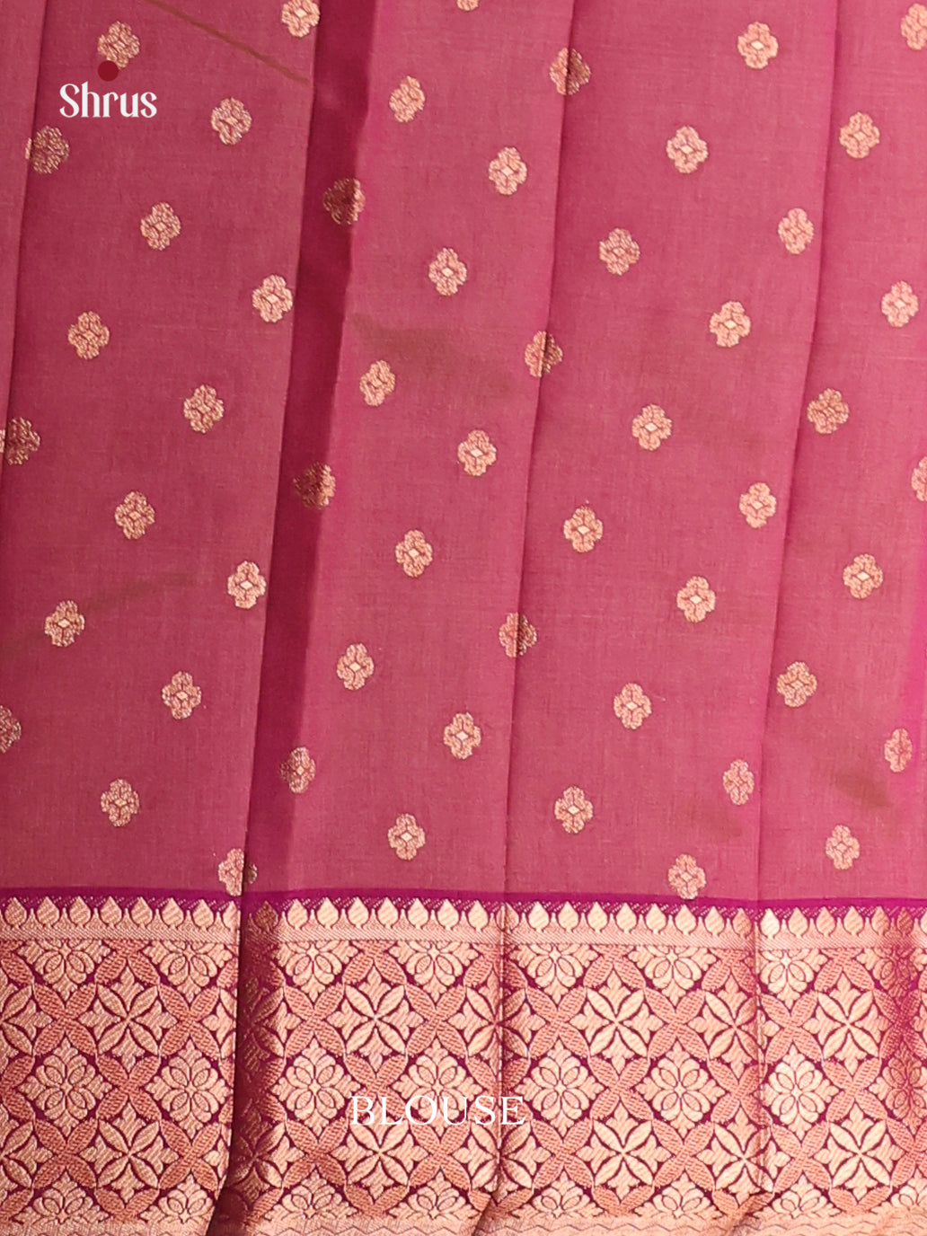 Maroon- Semi Rawsilk Saree