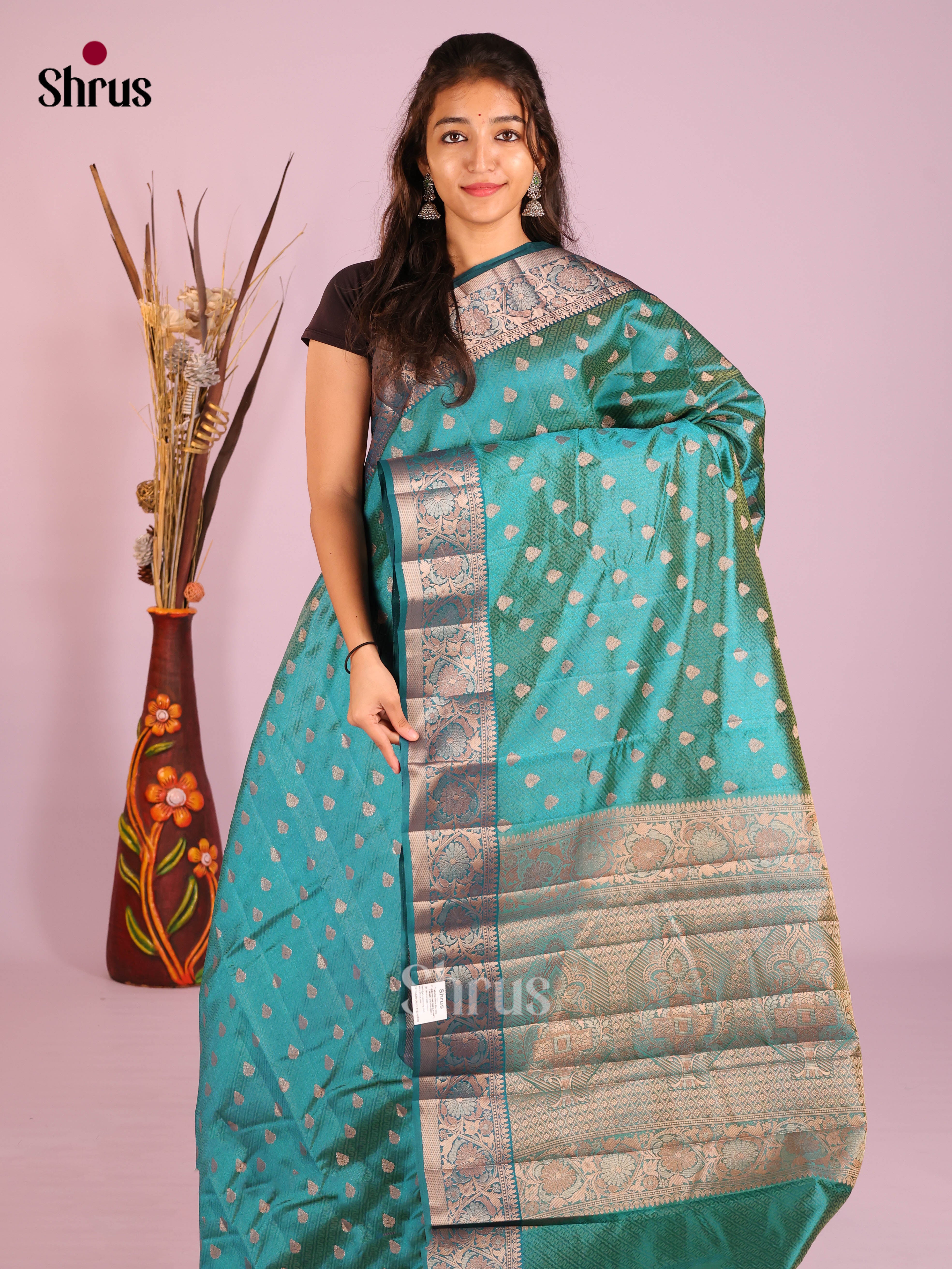 DIS09768 - Semi Rawsilk Saree