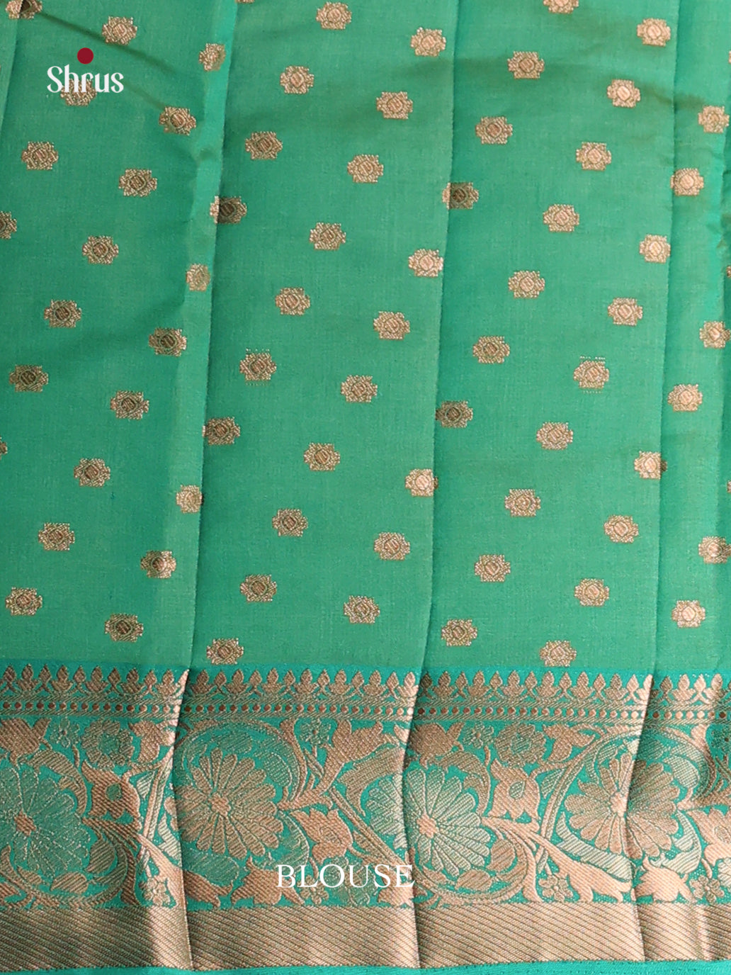 Green - Semi Rawsilk Saree