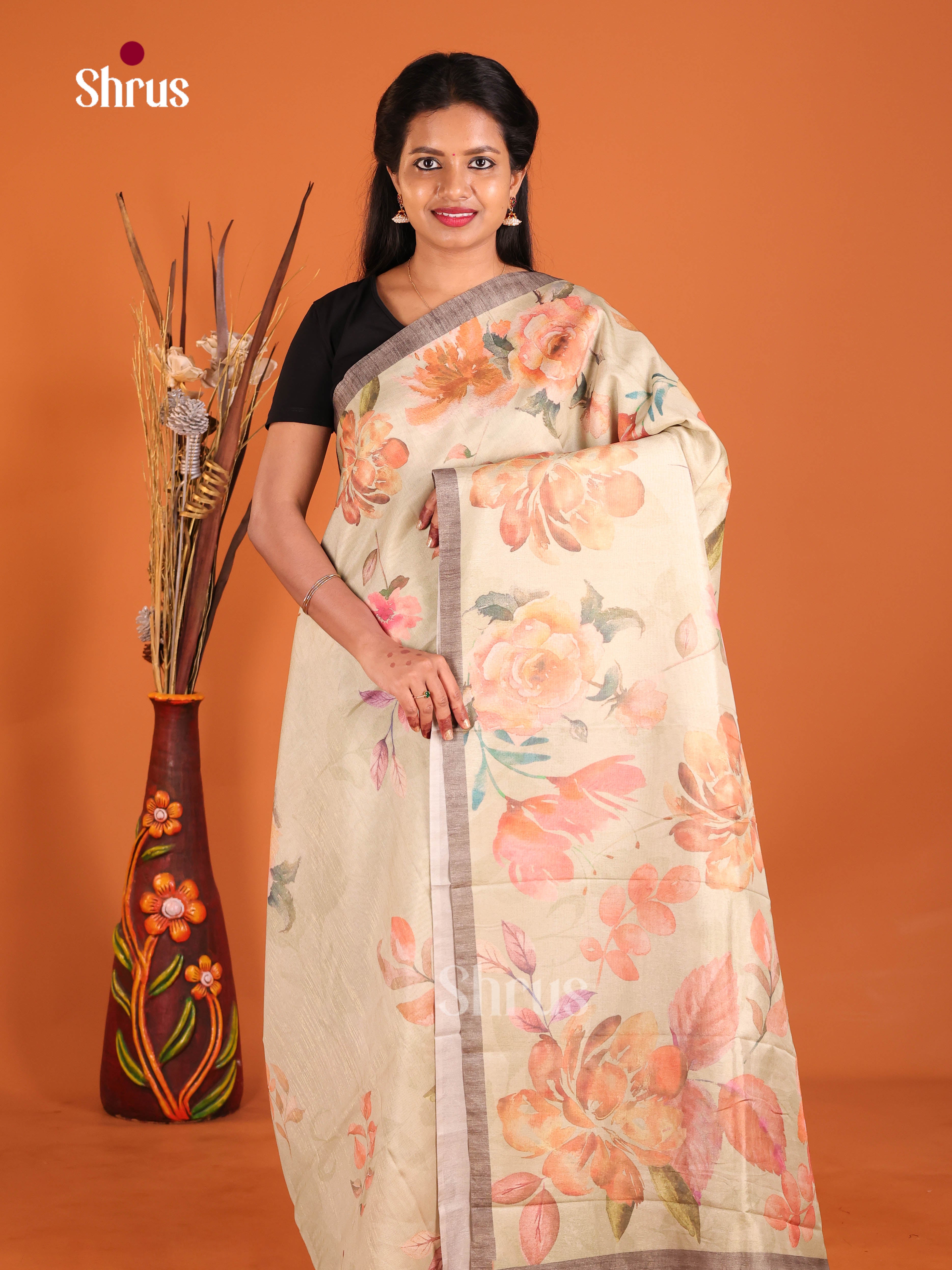 DIS09784 - Butter silk Saree